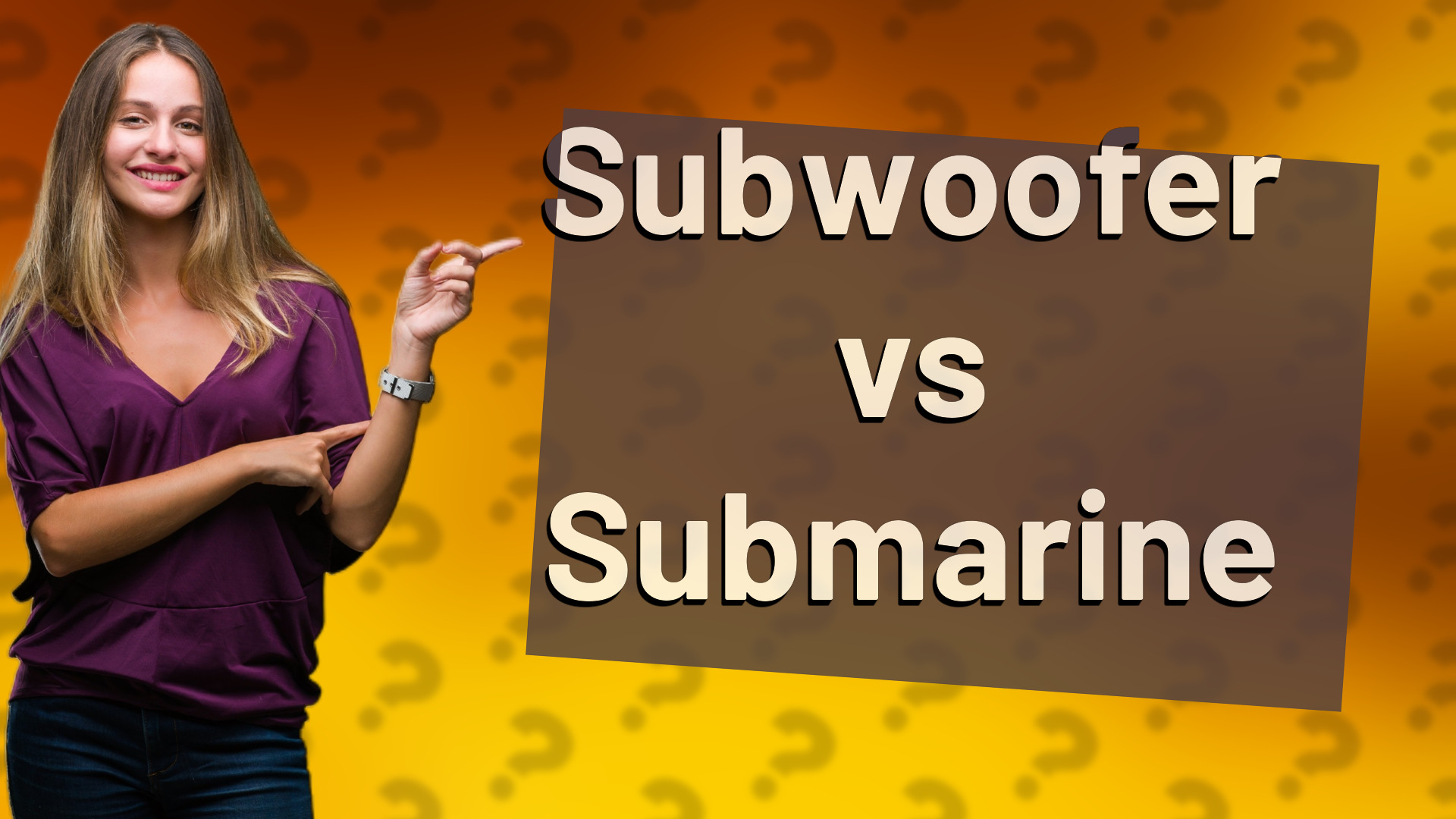 Subwoofer vs Submarine
