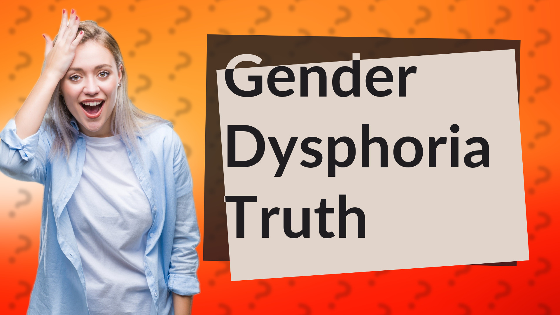Gender Dysphoria Truth