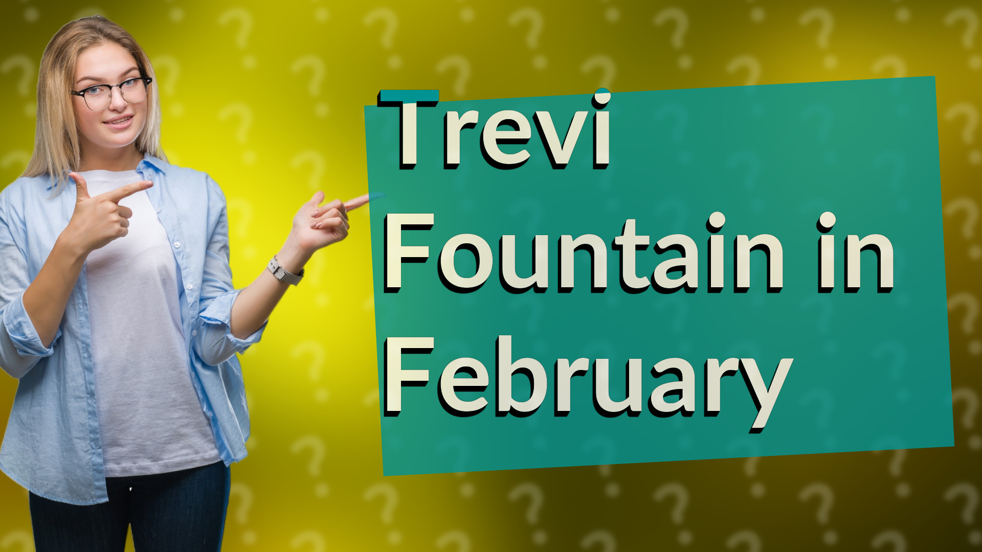 Trevi Fountain in February