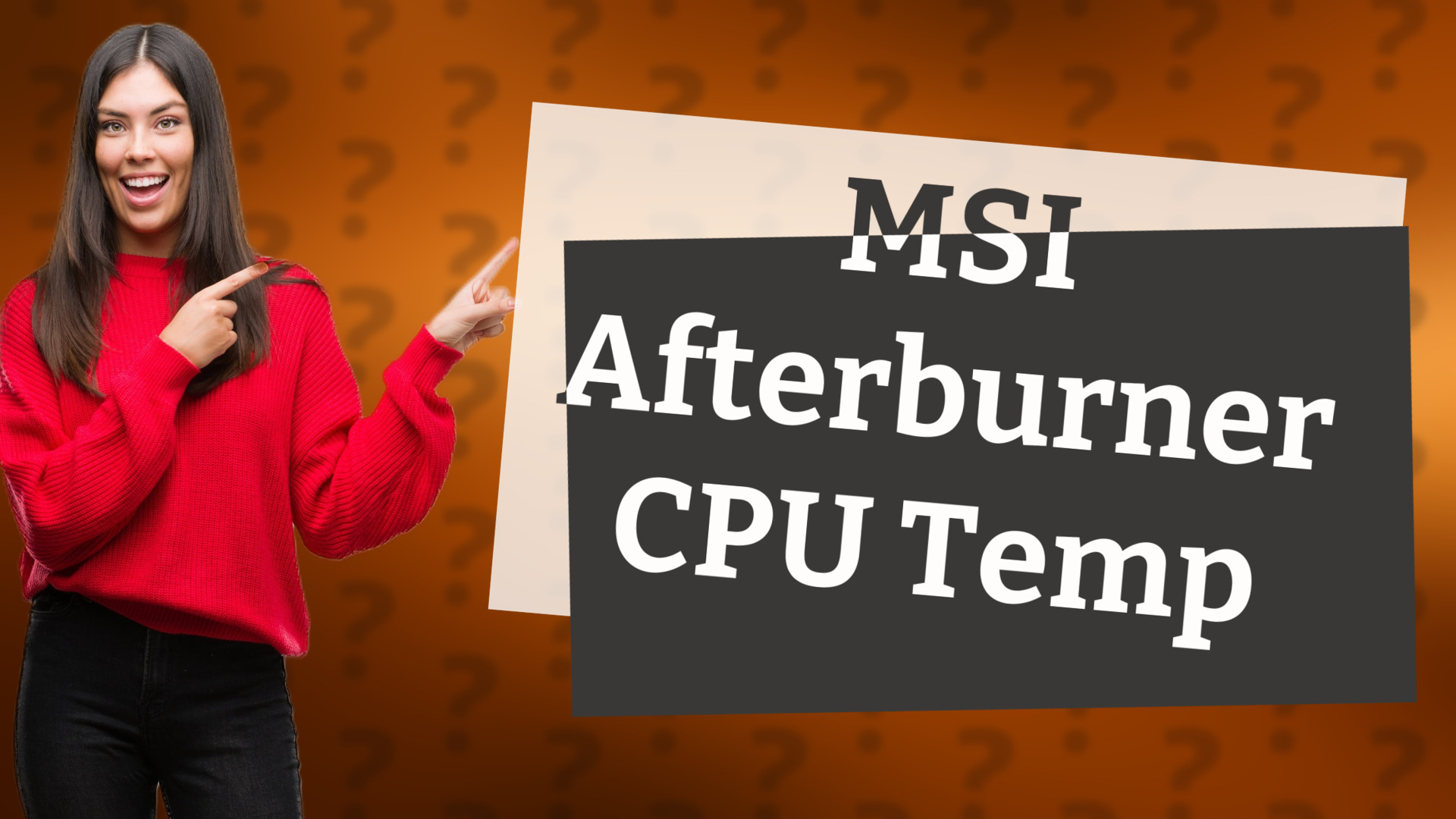 MSI Afterburner CPU Temp