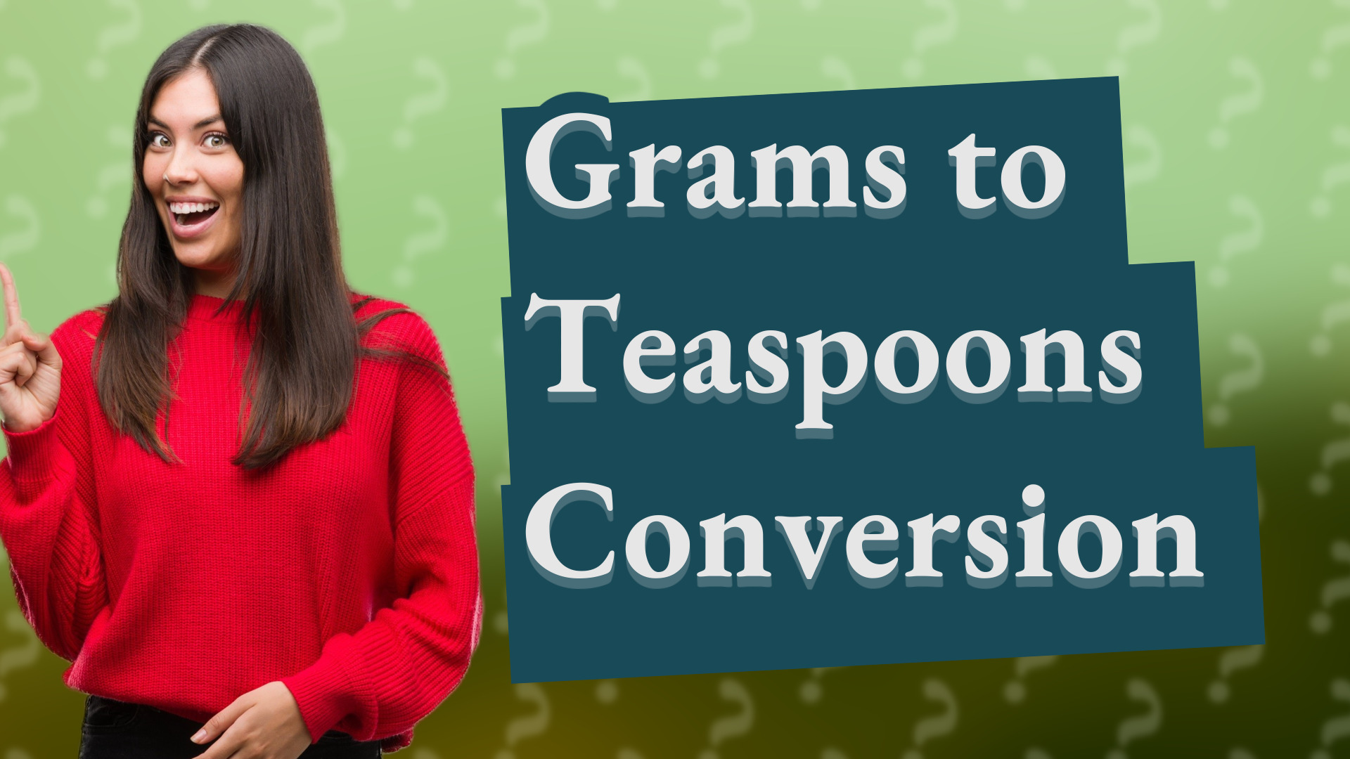 Grams to Teaspoons Conversion