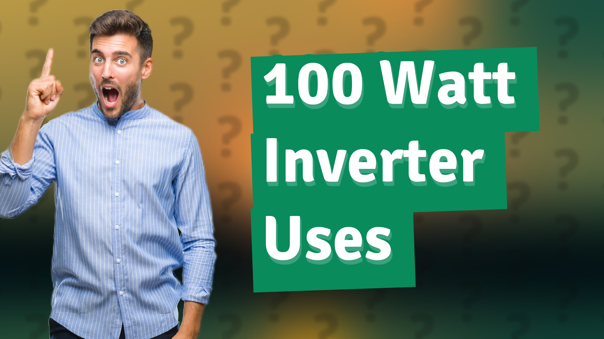 100 Watt Inverter Uses