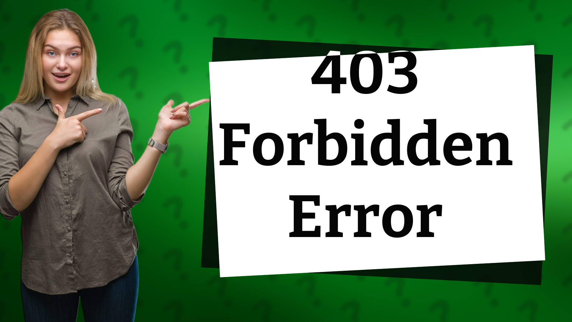 403 Forbidden Error