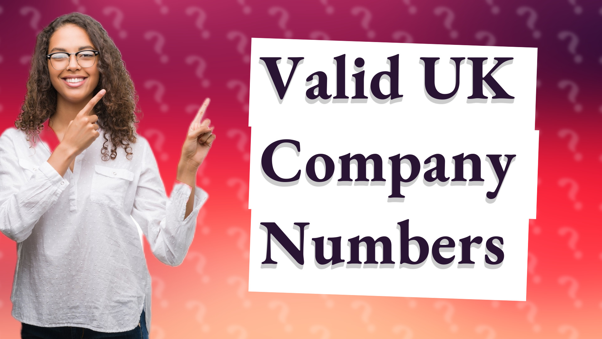 Valid UK Company Numbers