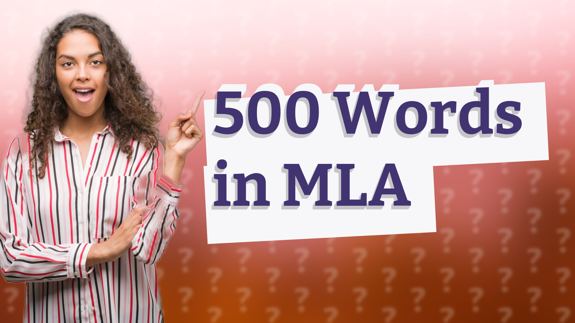 500 Words in MLA