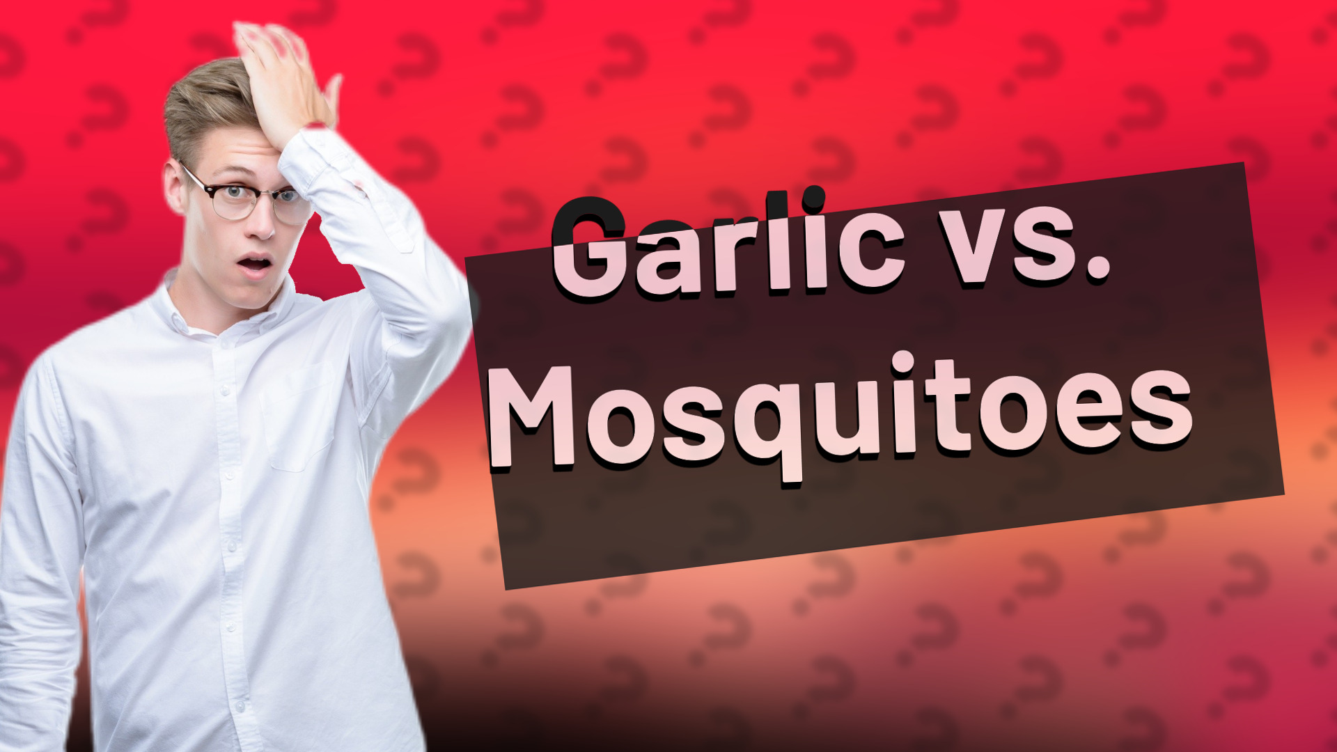 Garlic vs. Mosquitoes