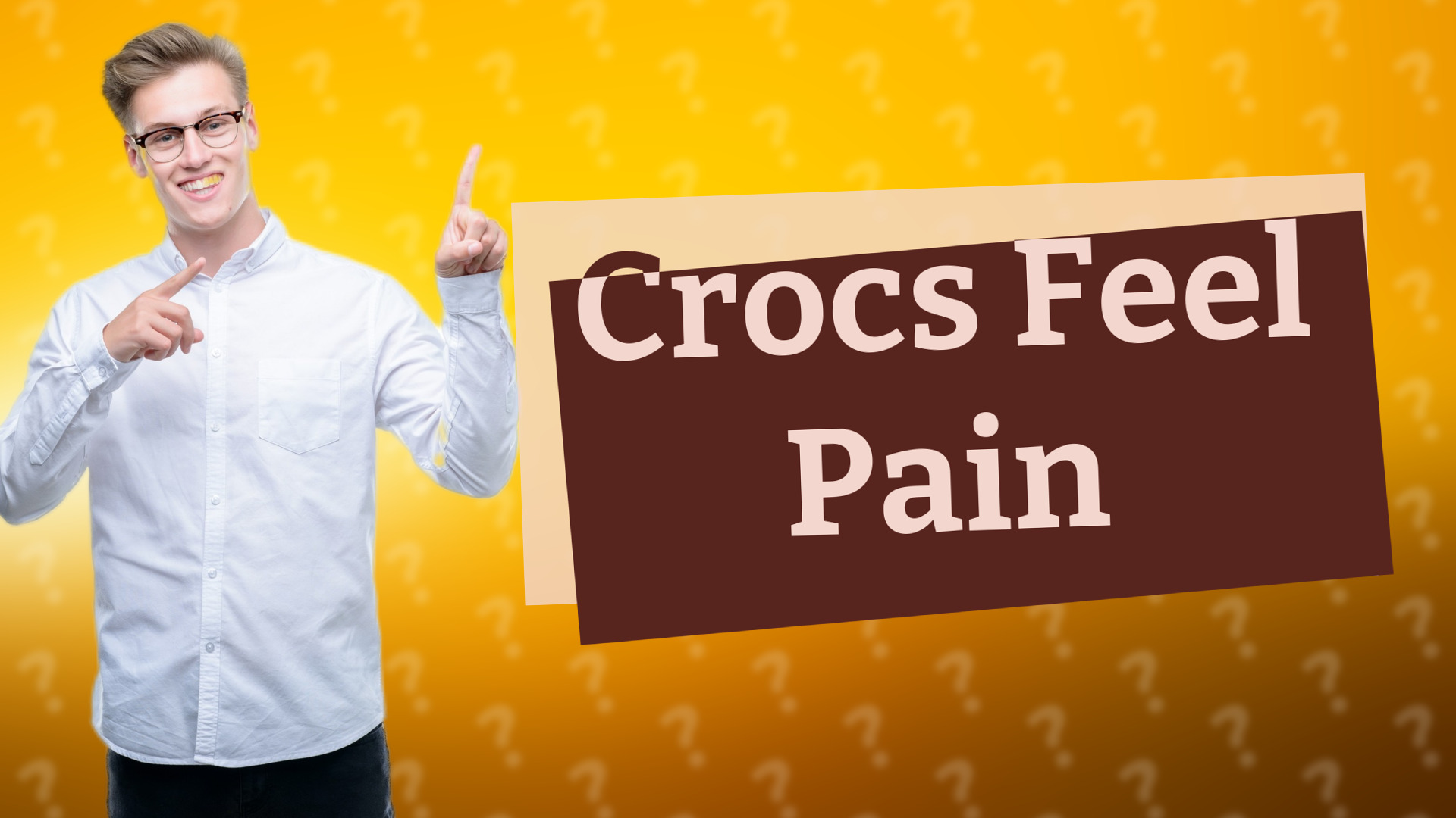 Crocs Feel Pain