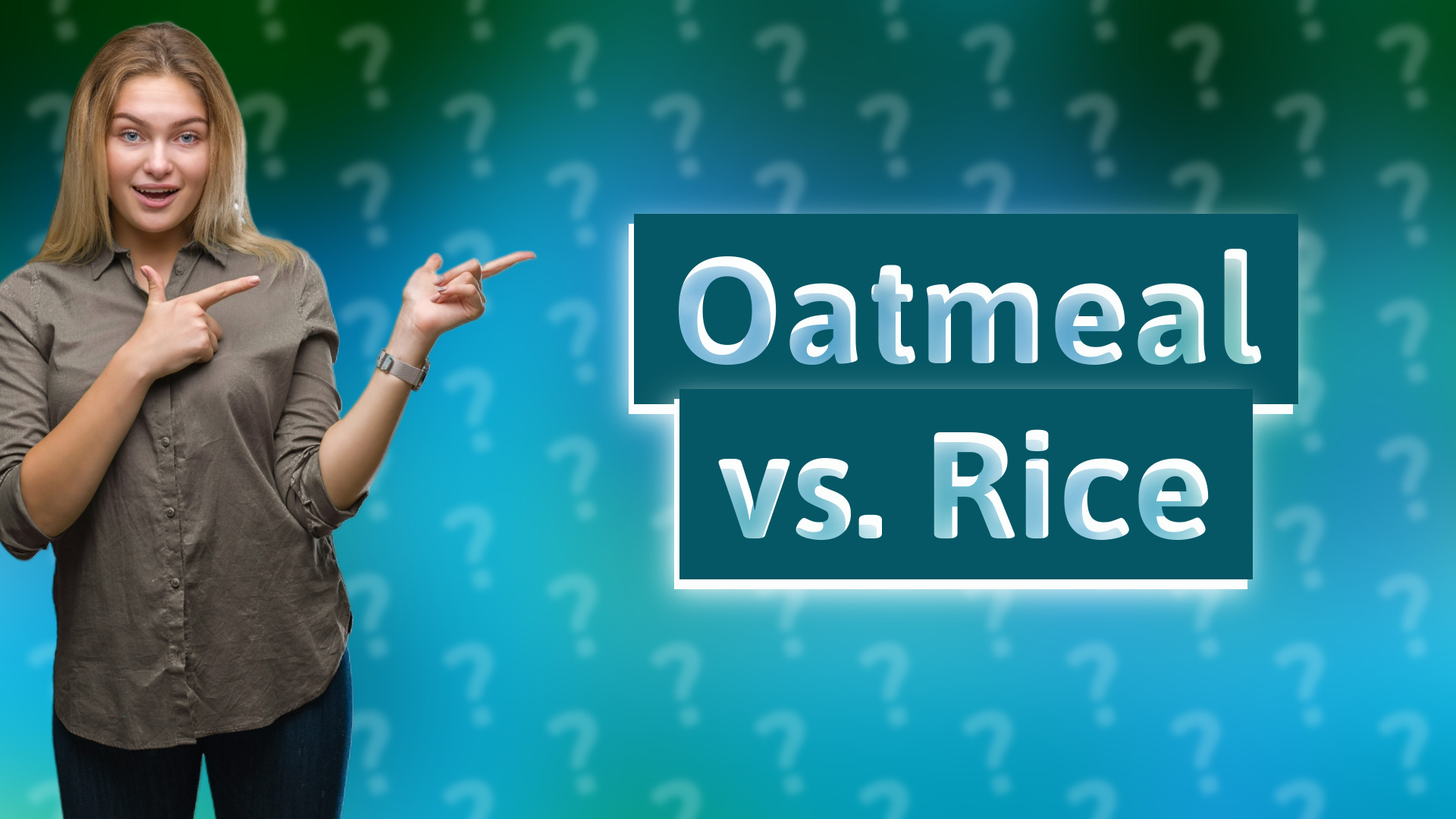 Oatmeal vs. Rice