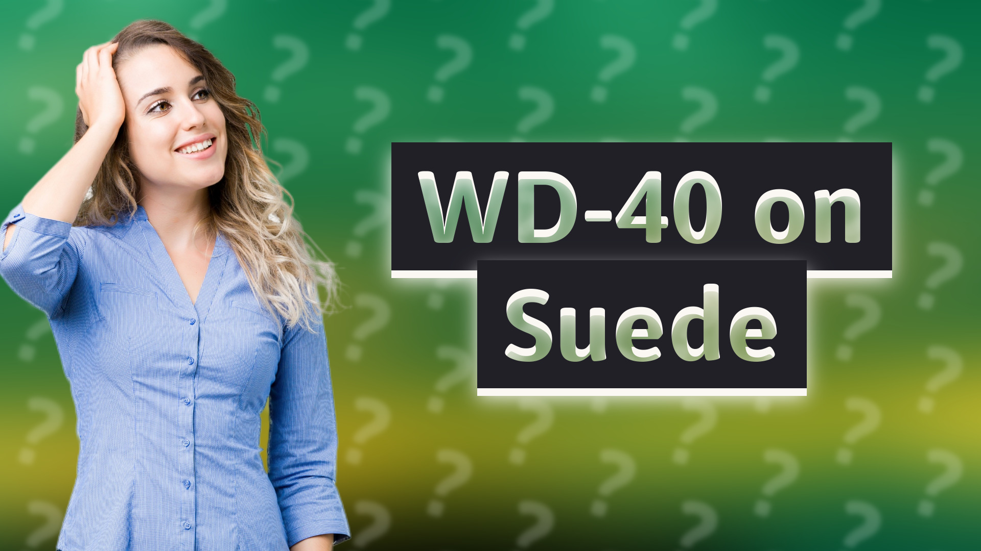 WD-40 on Suede