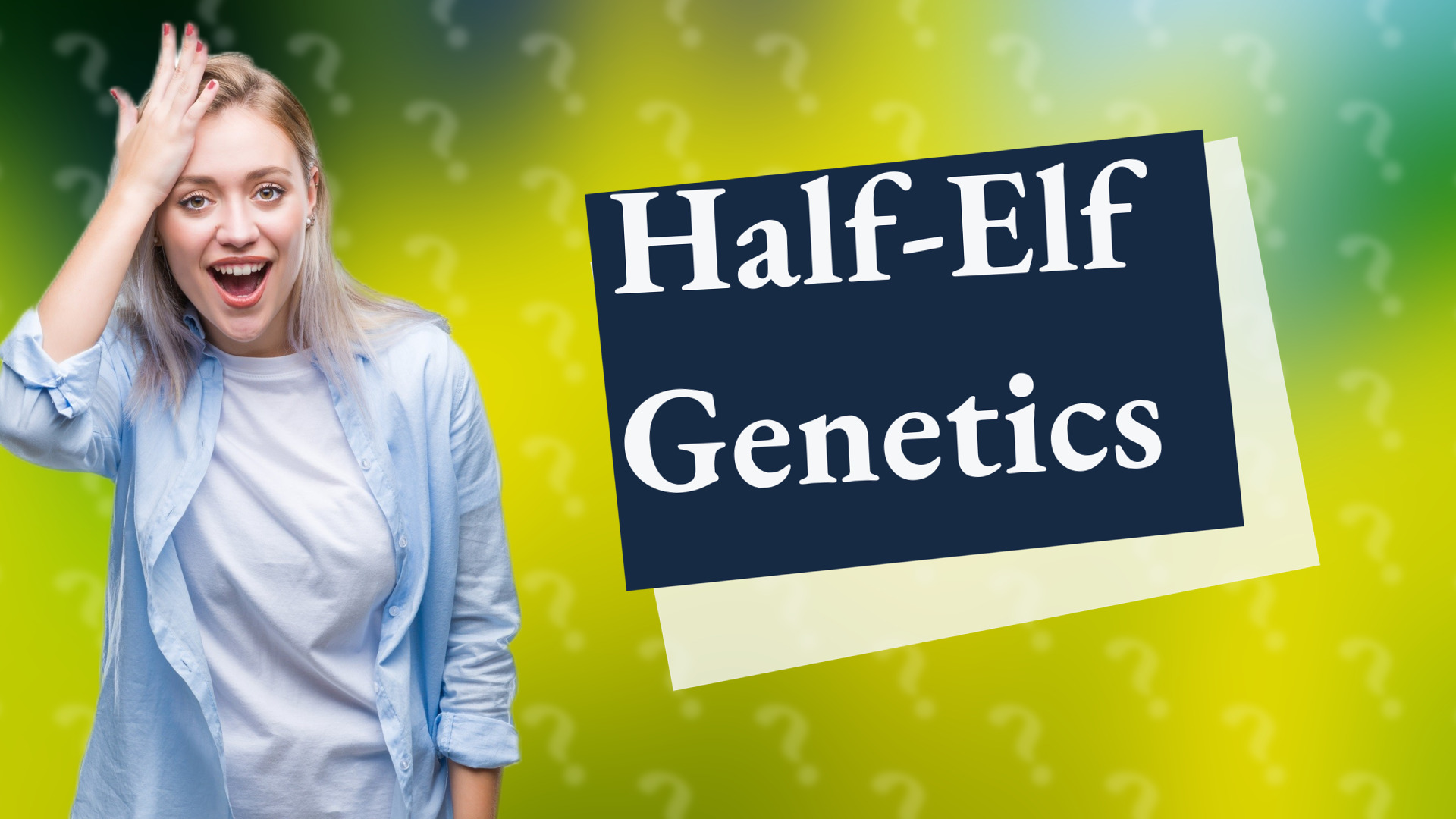 Half-Elf Genetics