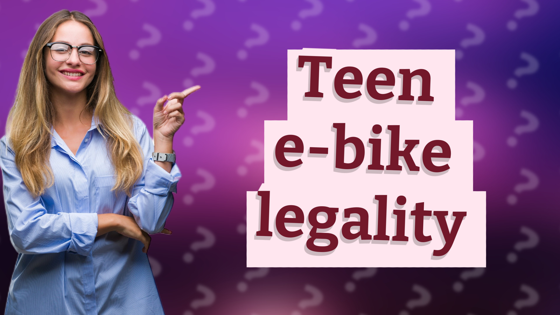 Teen e-bike legality