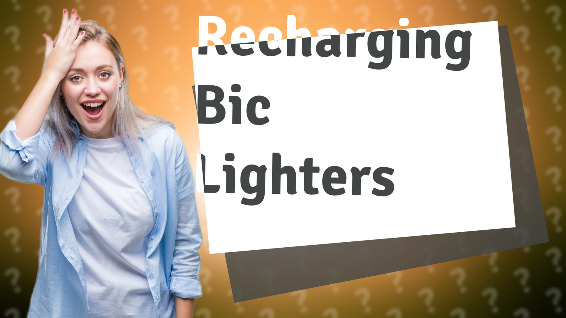 Recharging Bic Lighters