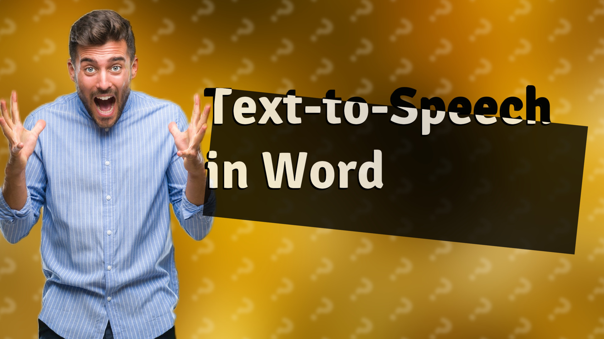 Text-to-Speech in Word