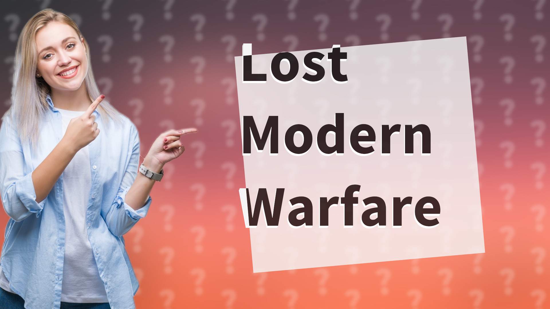 Lost Modern Warfare