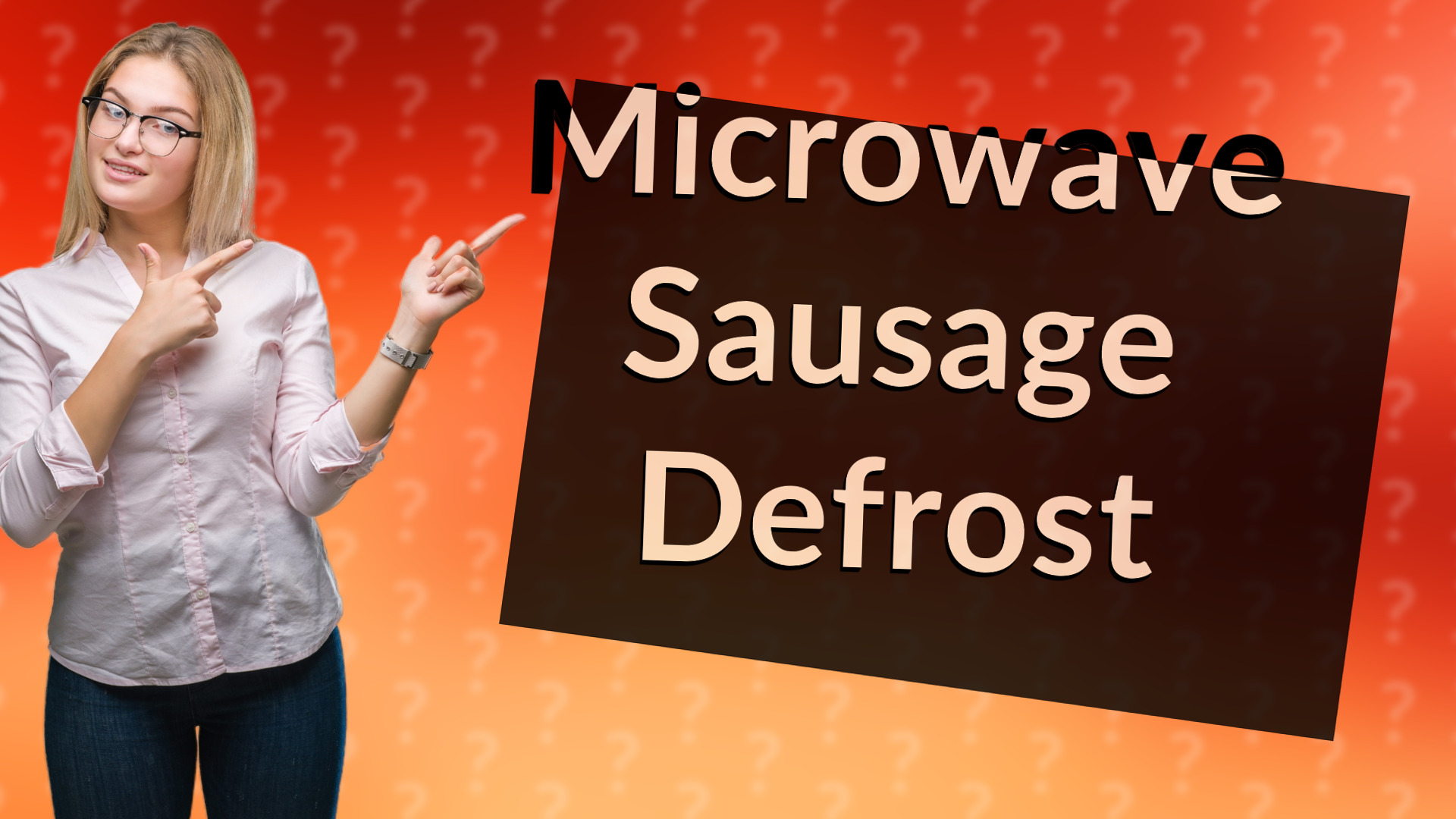 Microwave Sausage Defrost
