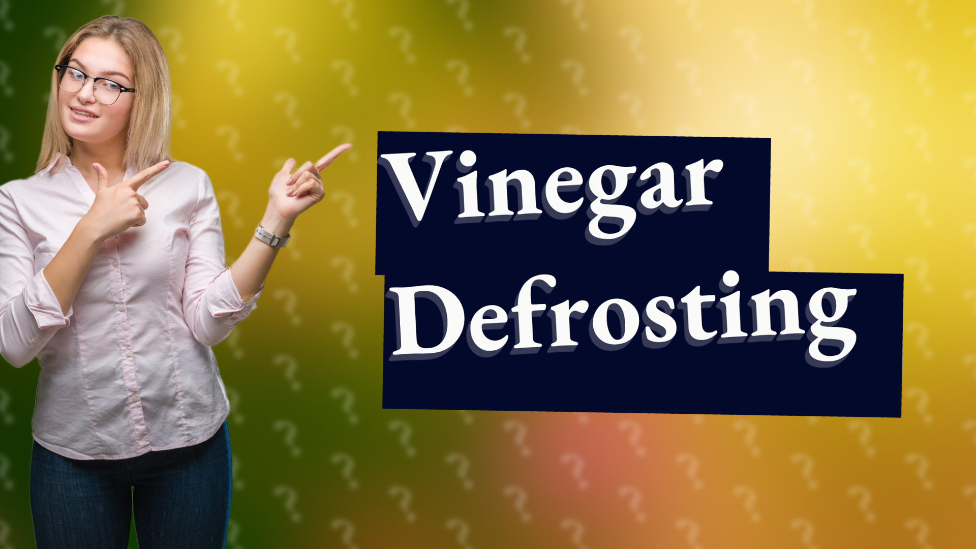 Vinegar Defrosting