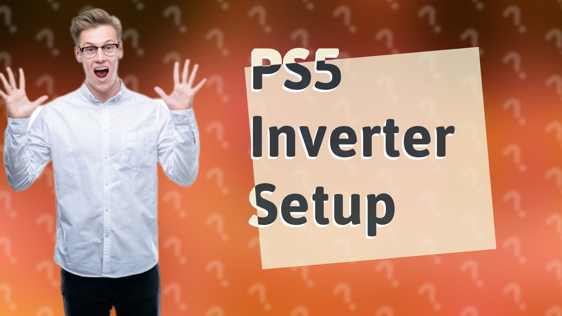 PS5 Inverter Setup