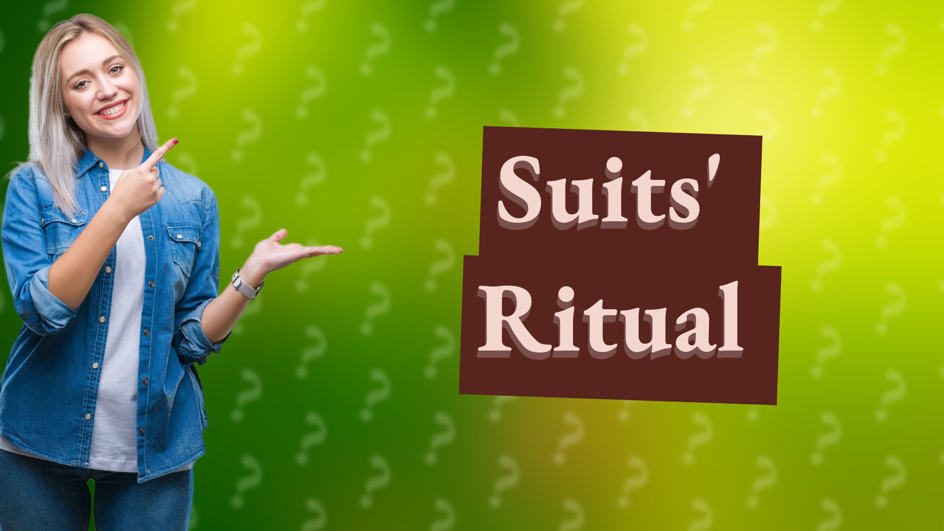 Suits' Ritual