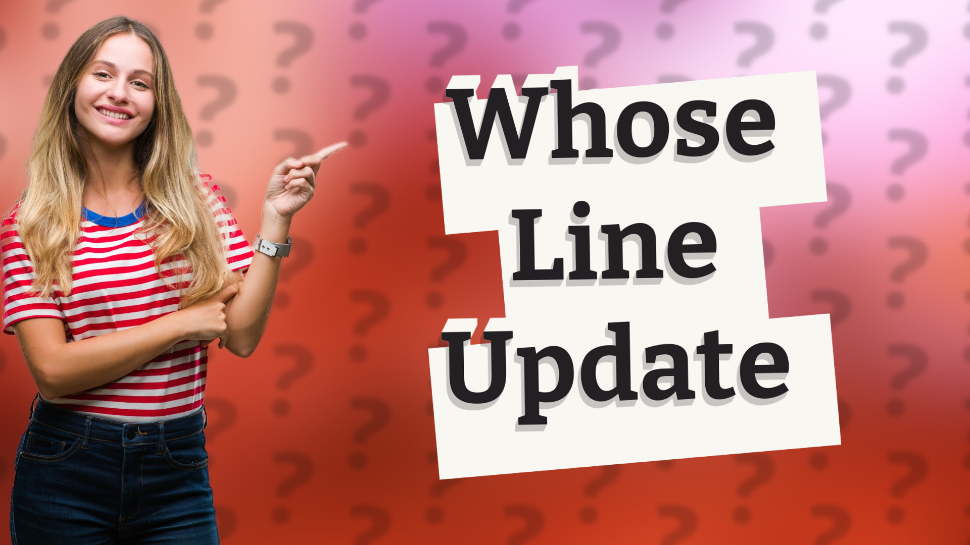 Whose Line Update