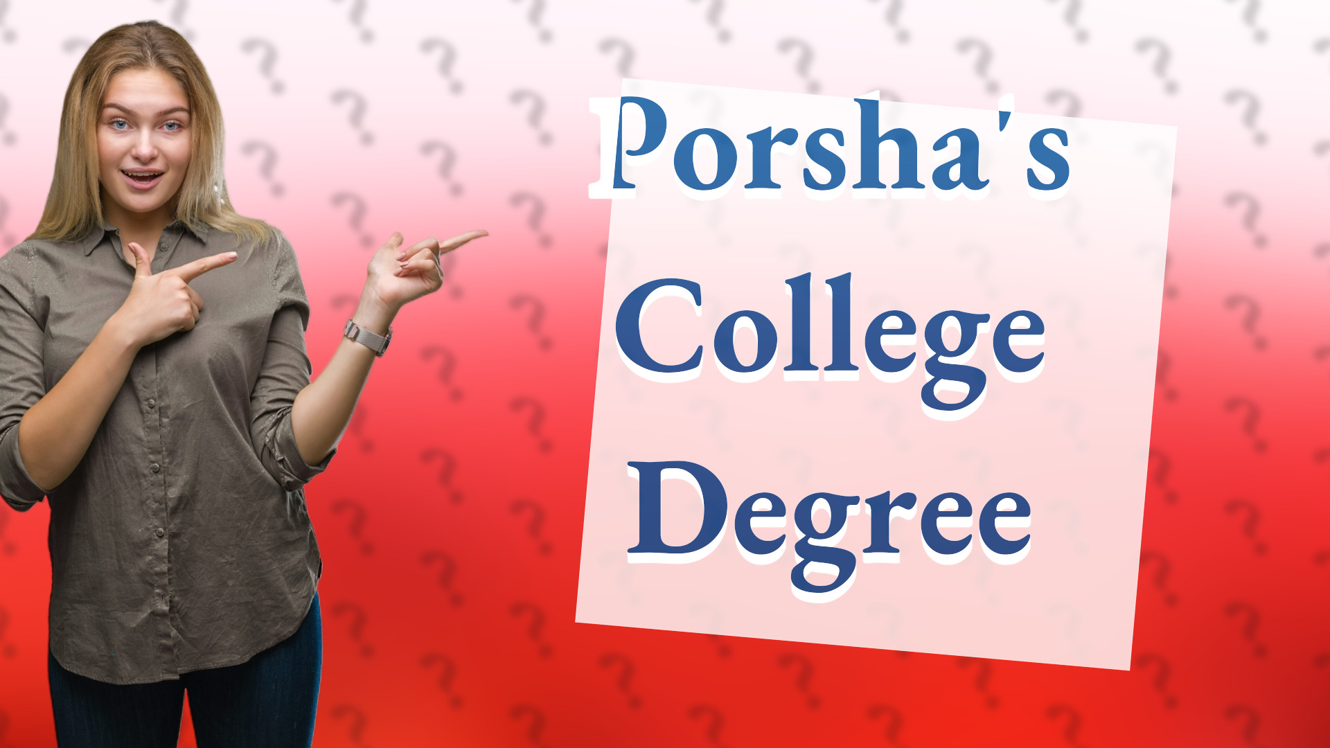 Porsha's College Degree