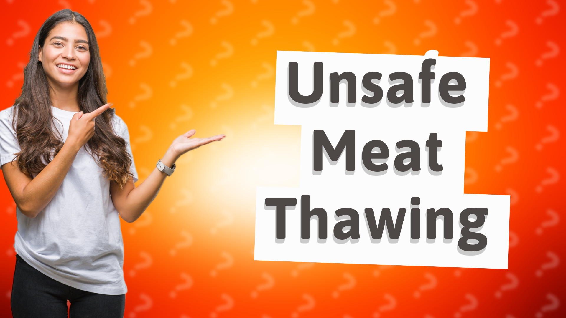 Unsafe Meat Thawing