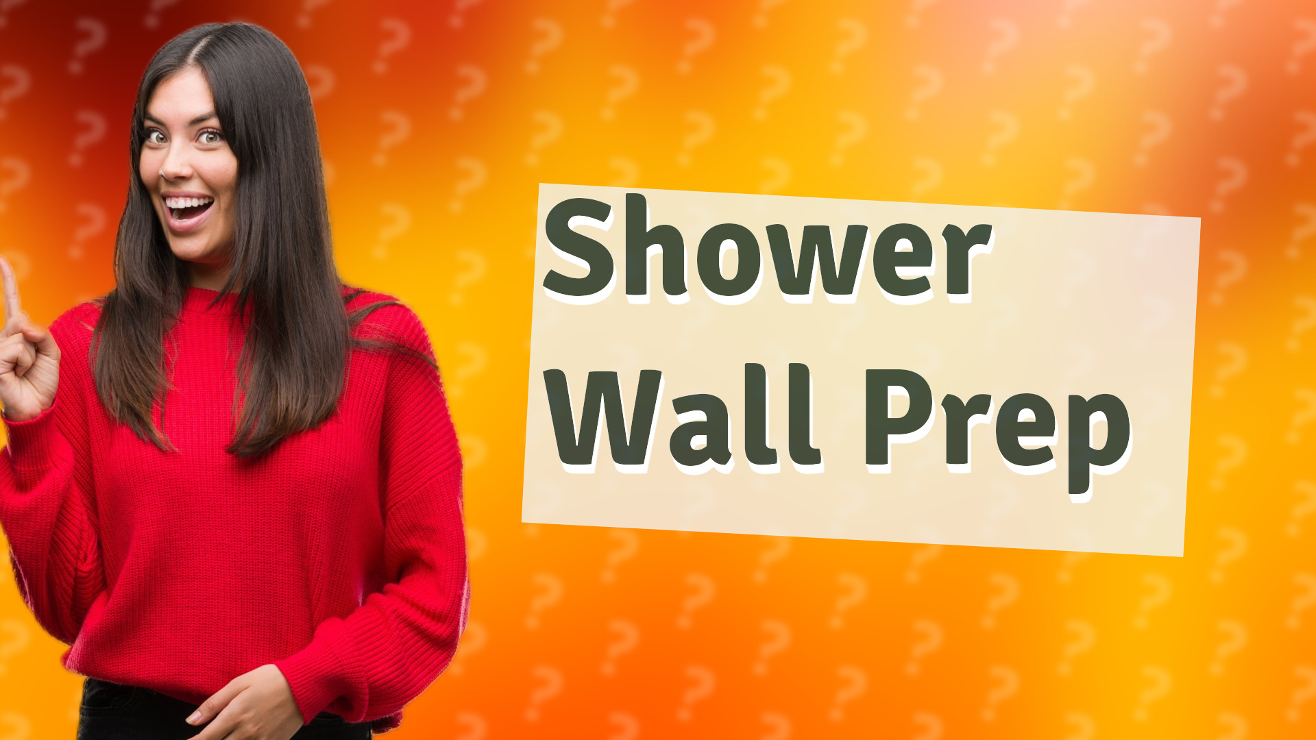 Shower Wall Prep