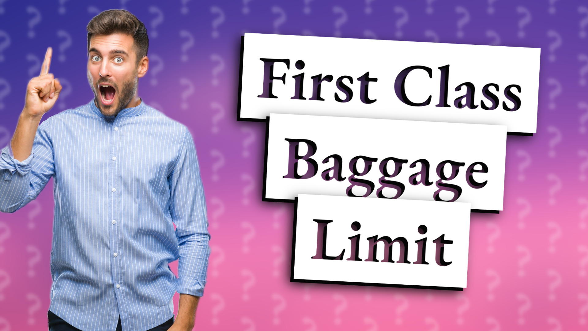 First Class Baggage Limit