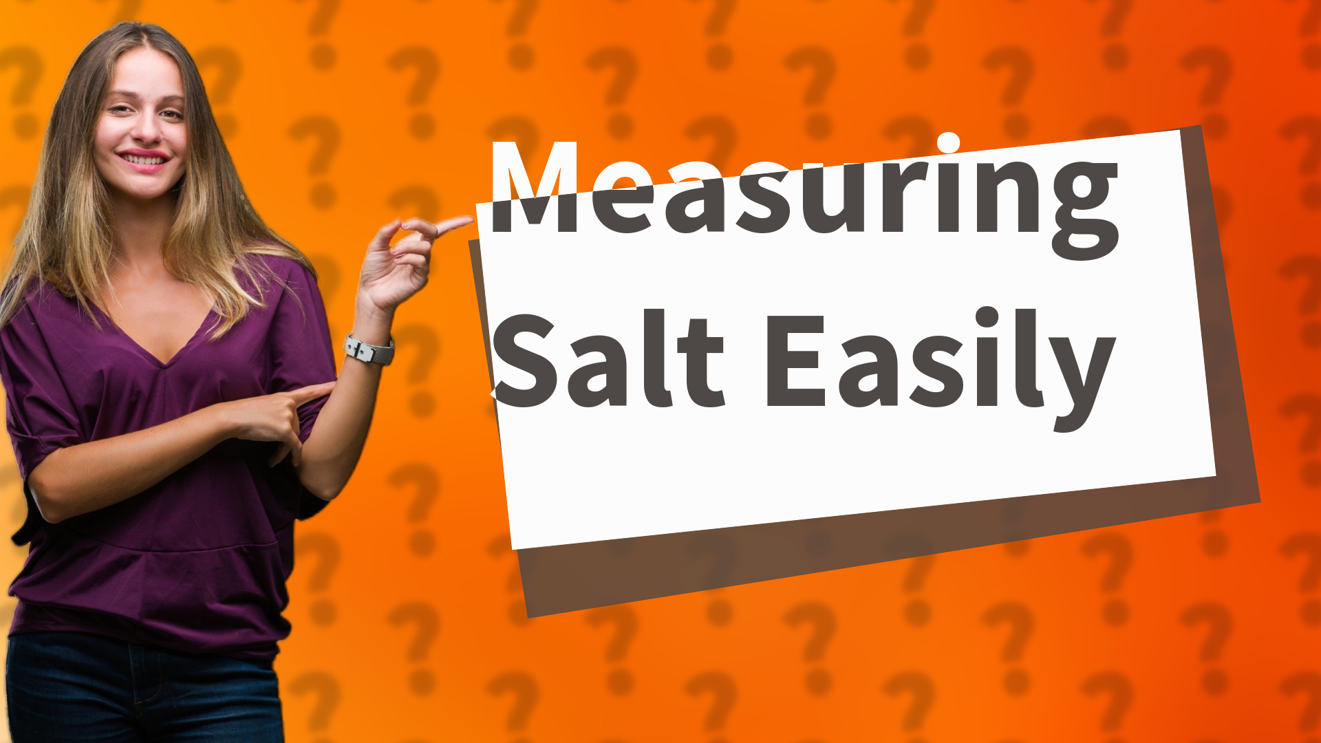 Measuring Salt Easily