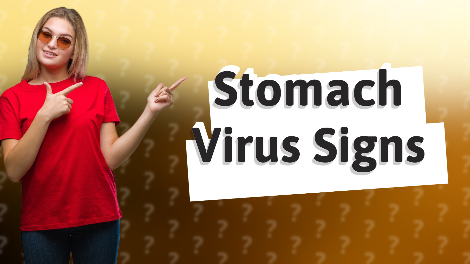 Stomach Virus Signs