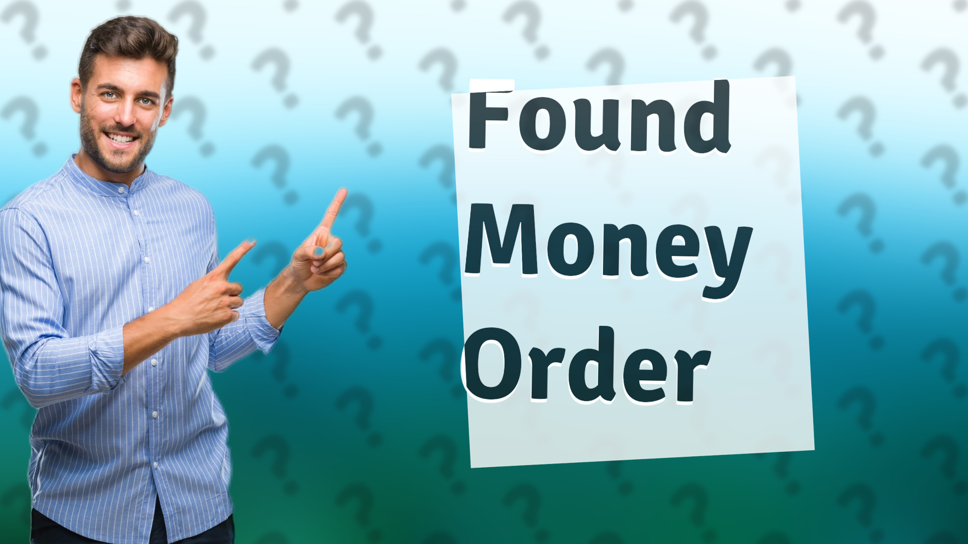 Found Money Order