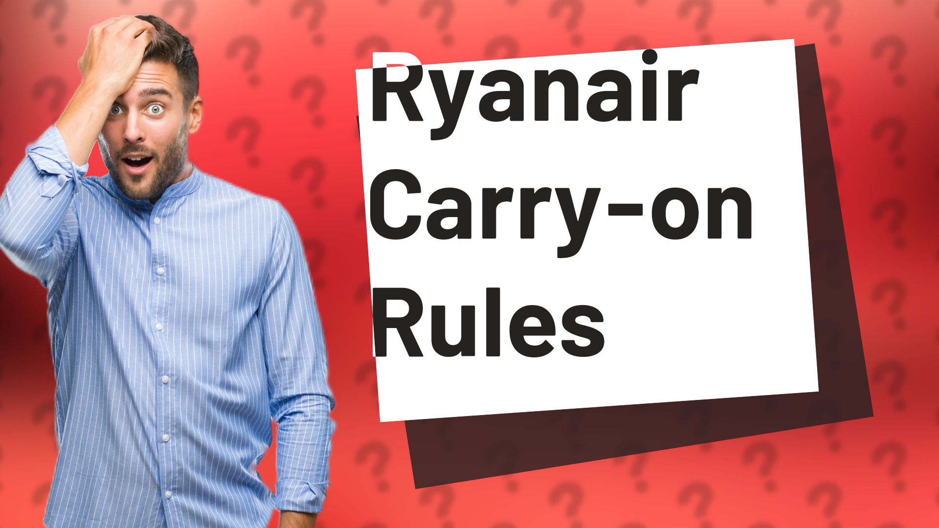 Ryanair Carry-on Rules
