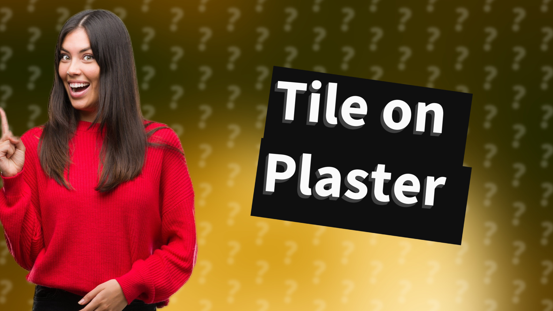 Tile on Plaster