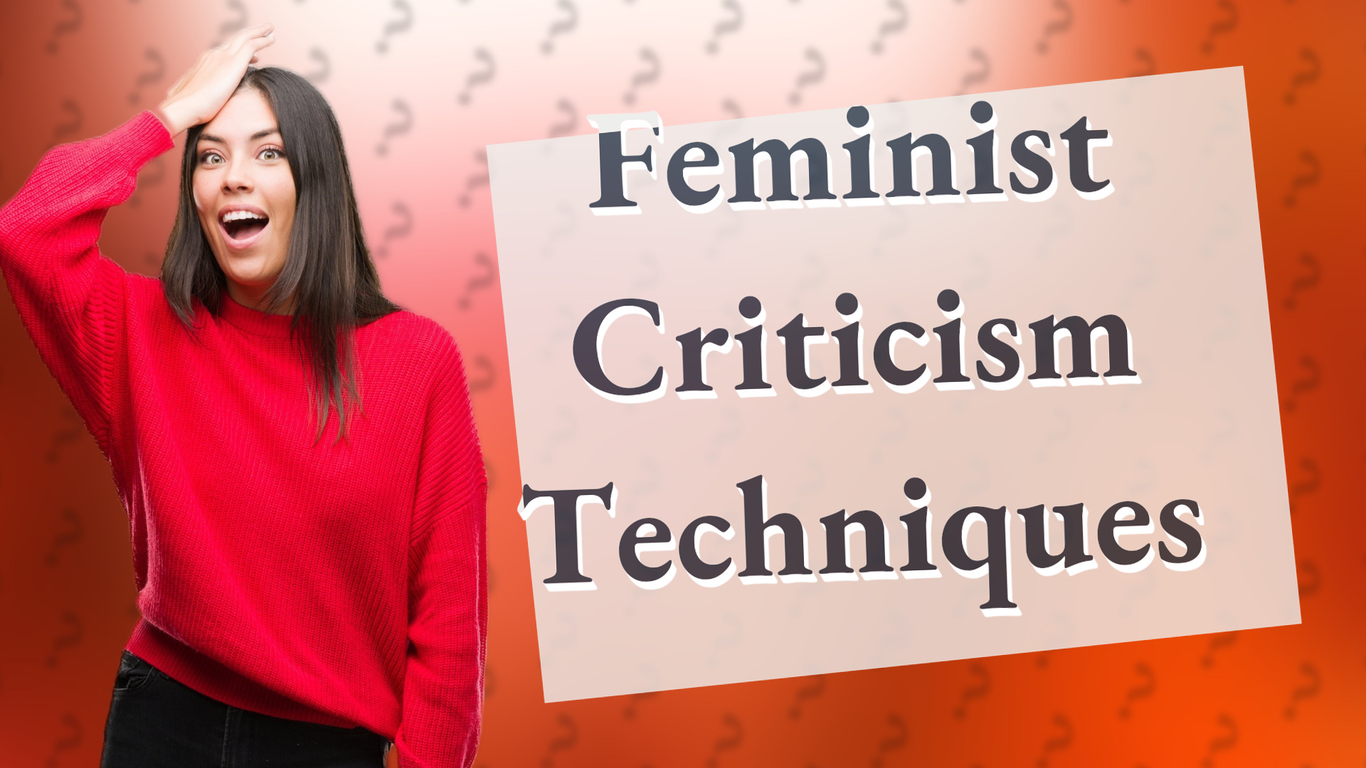 Feminist Criticism Techniques