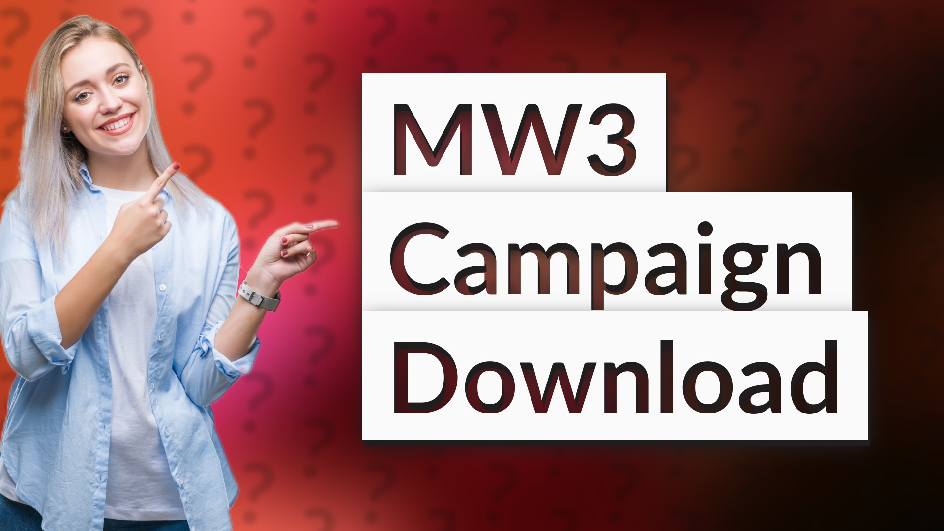 MW3 Campaign Download