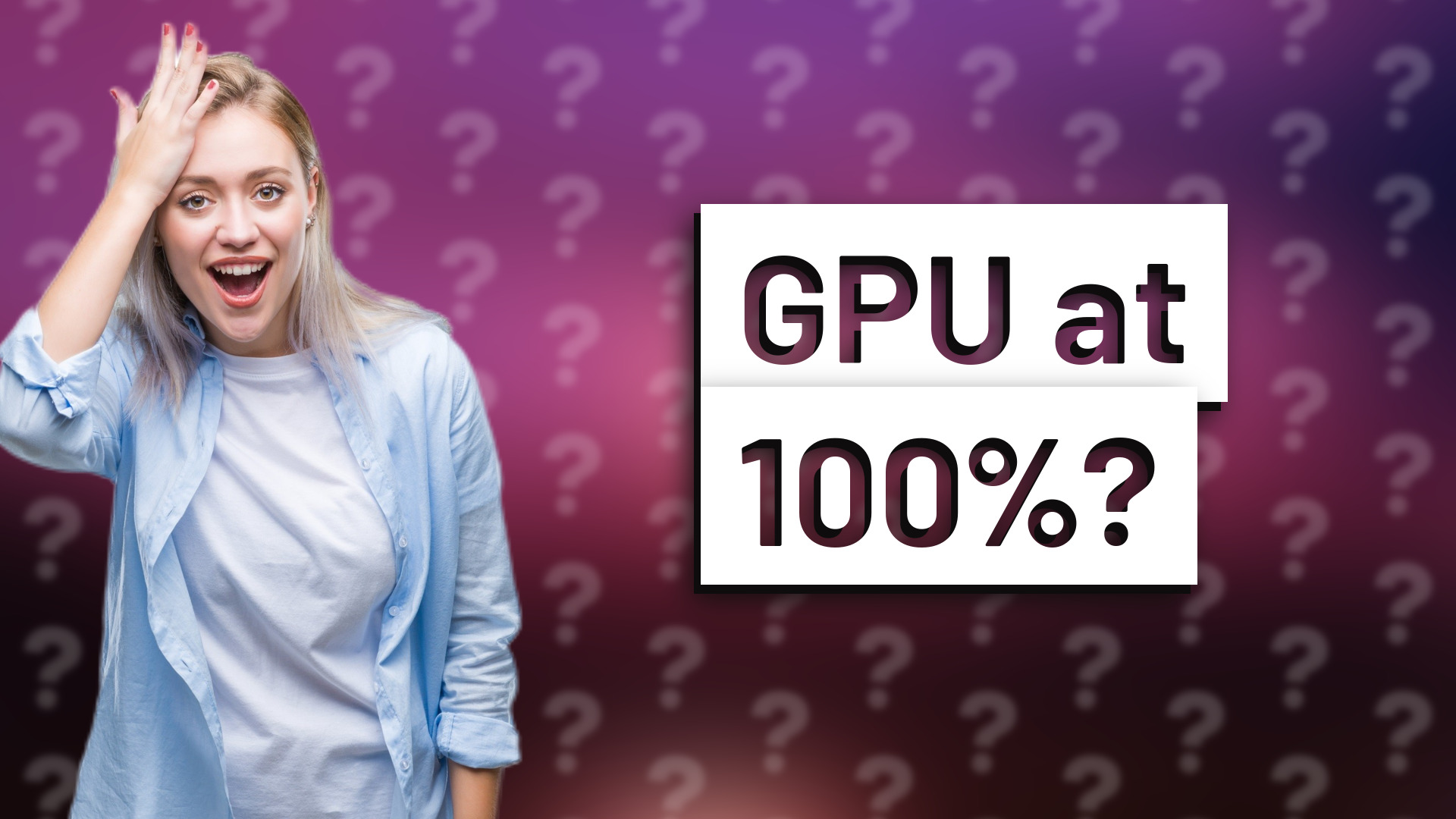 GPU at 100%?