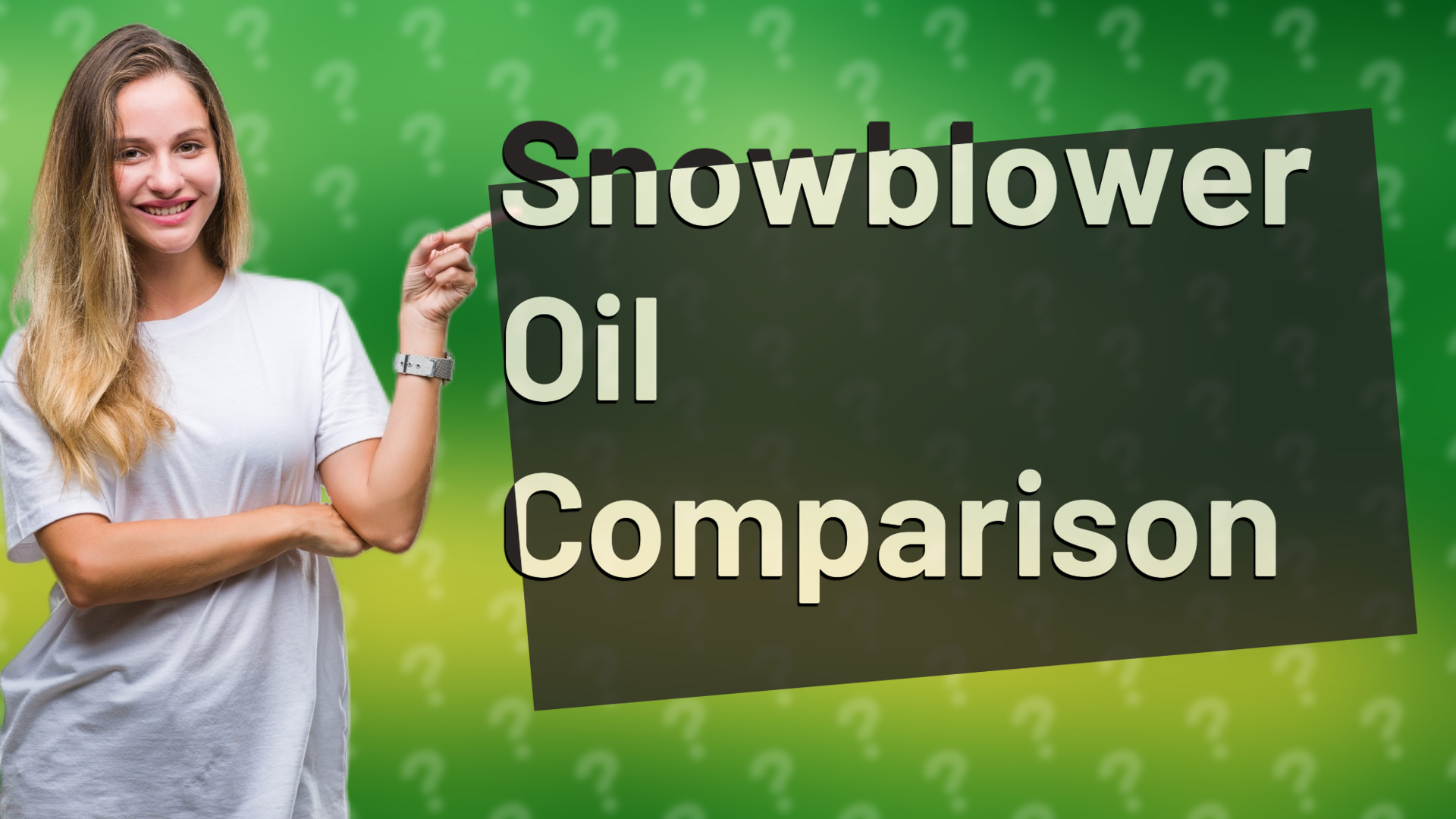 Snowblower Oil Comparison