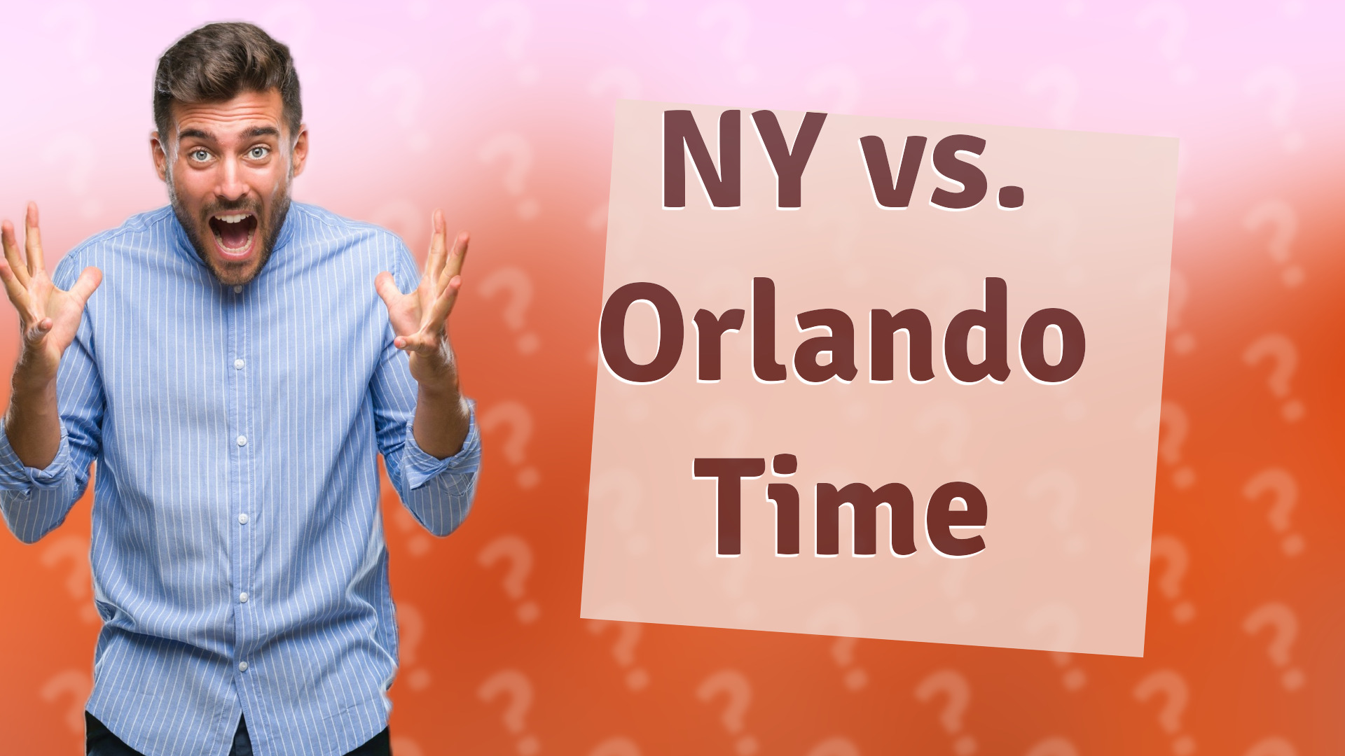 NY vs. Orlando Time