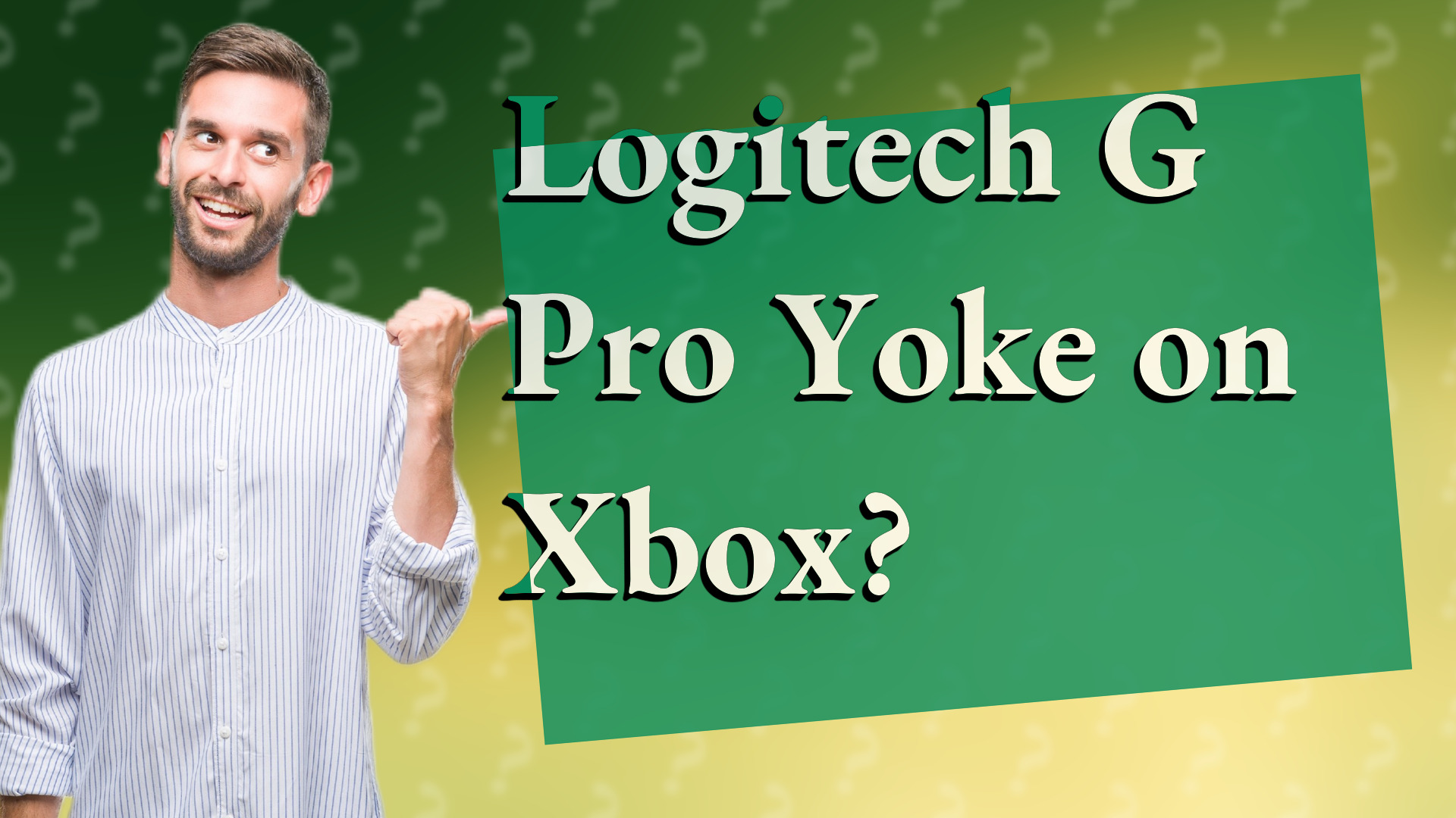 Logitech G Pro Yoke on Xbox?