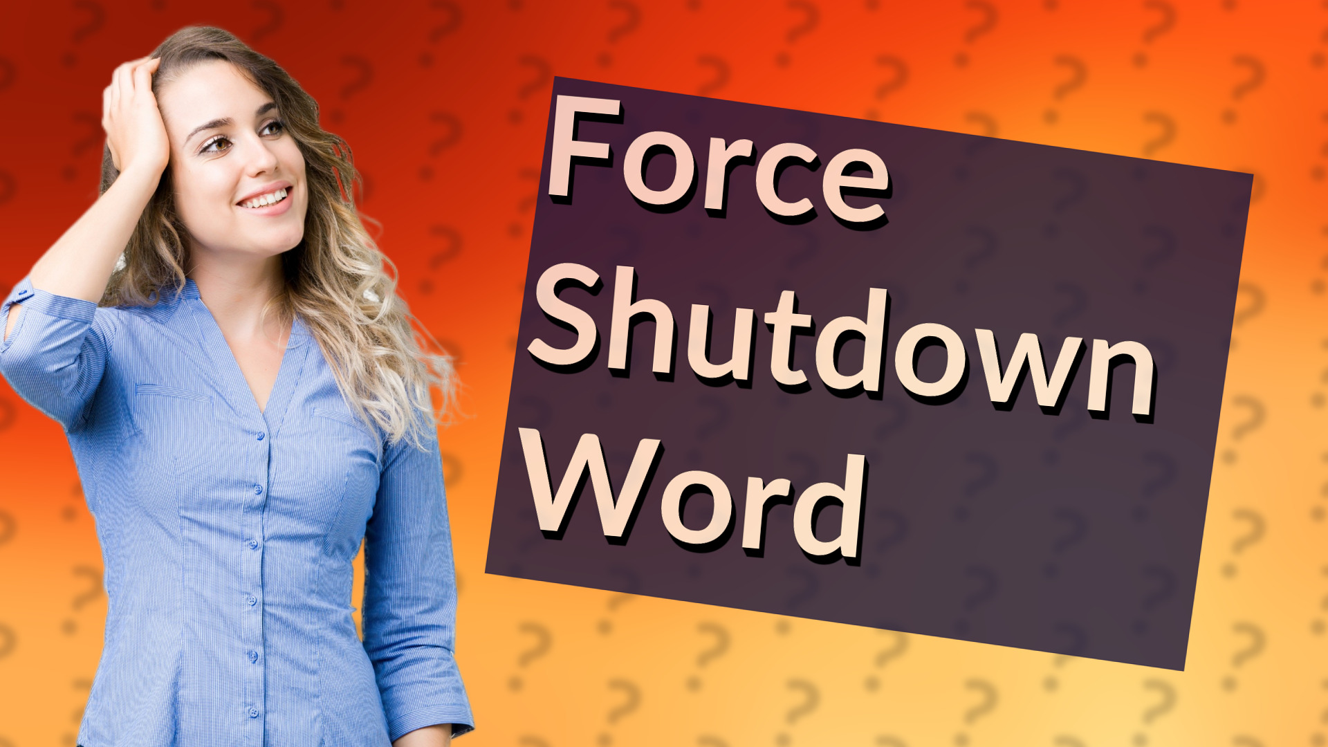 Force Shutdown Word