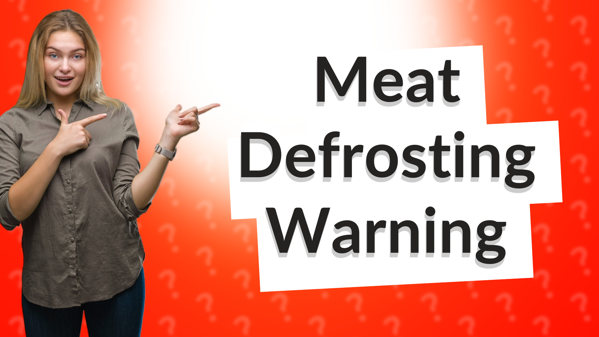 Meat Defrosting Warning