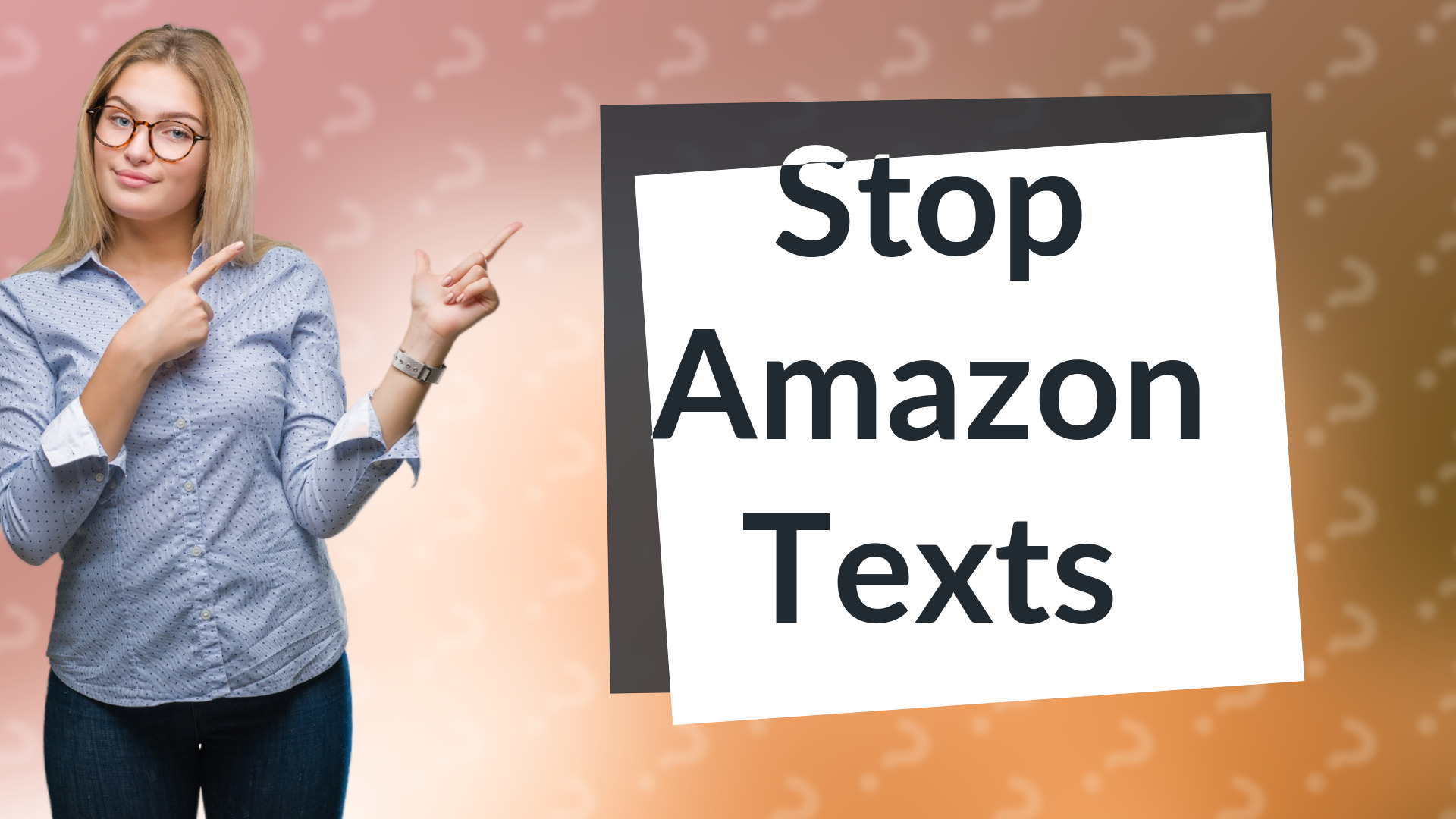 Stop Amazon Texts