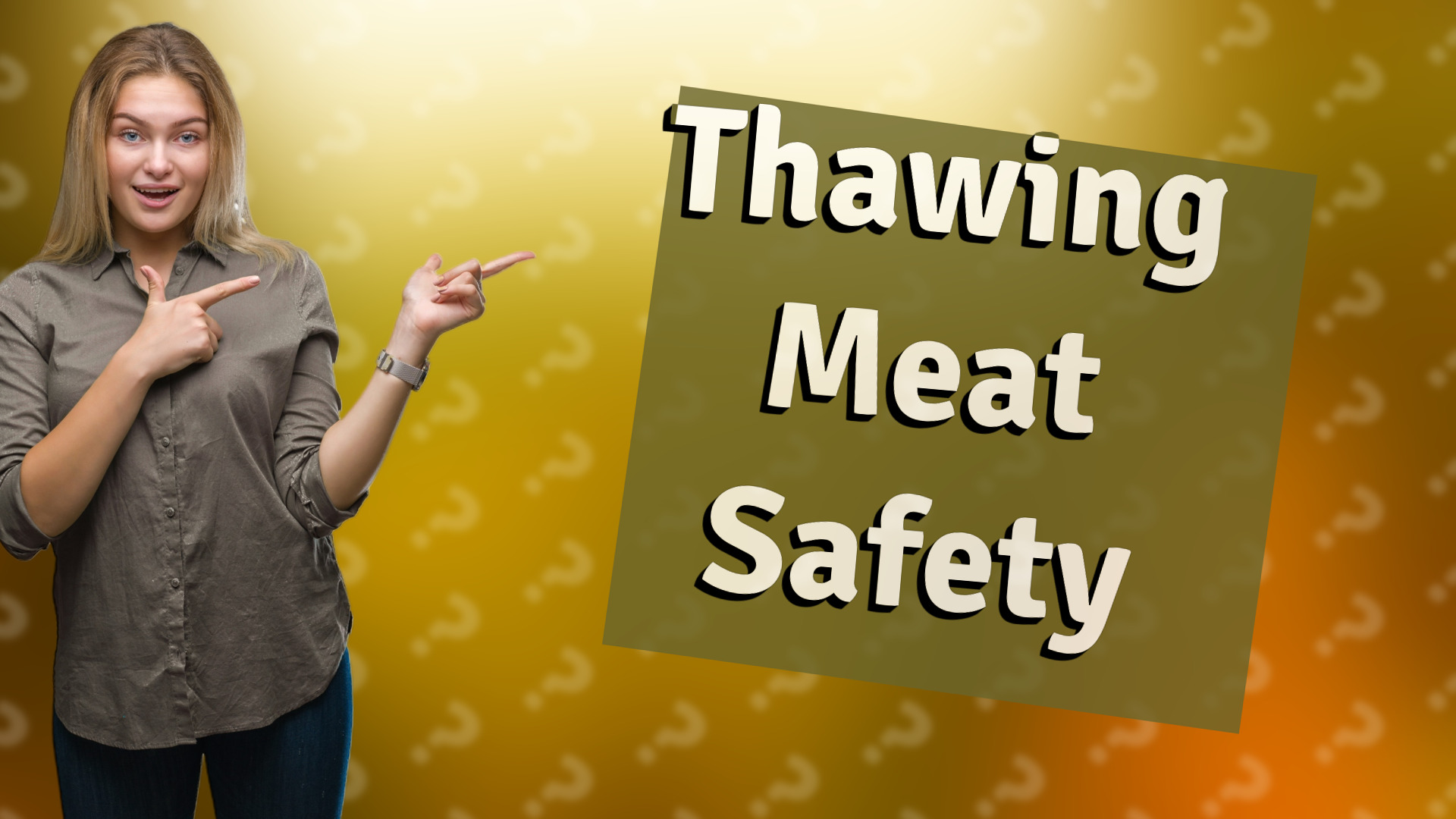 Thawing Meat Safety