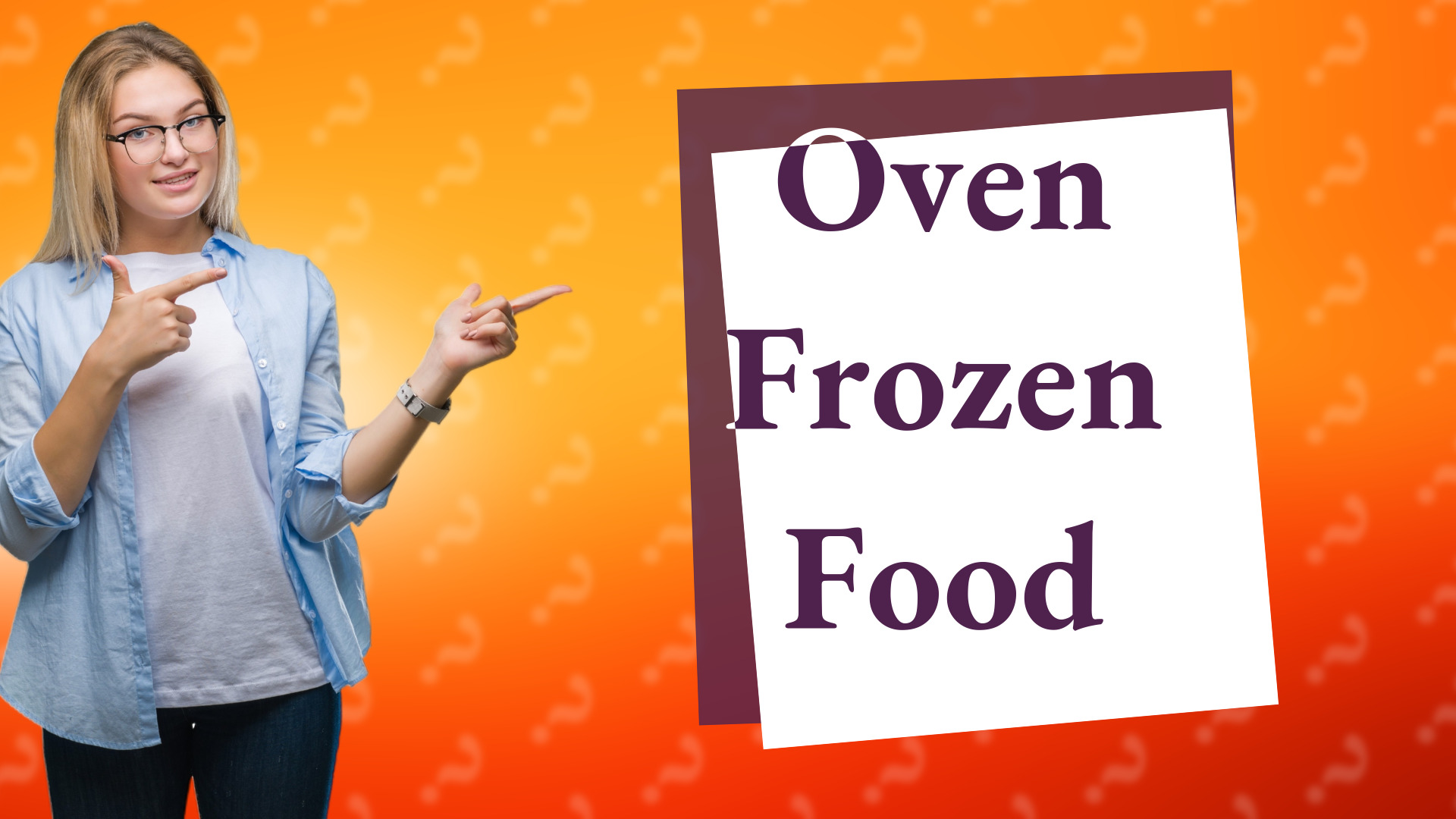 Oven Frozen Food