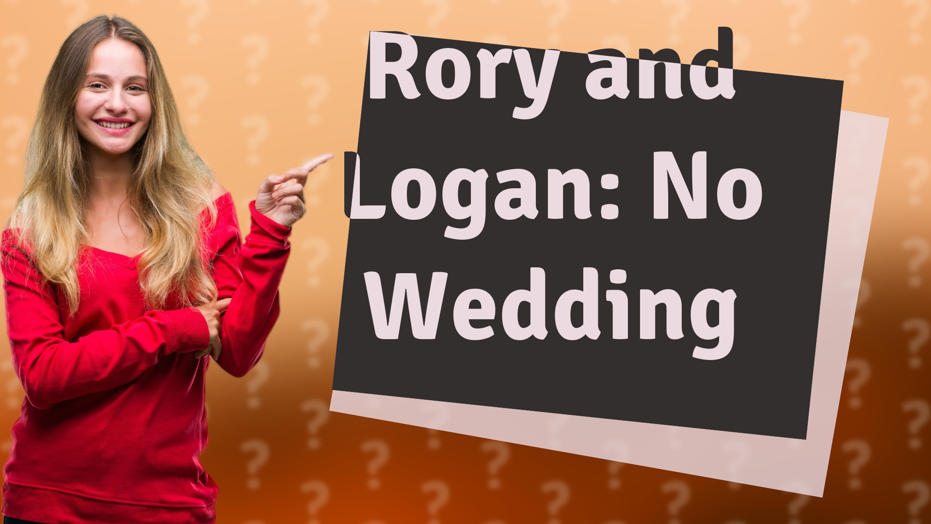 Rory and Logan: No Wedding