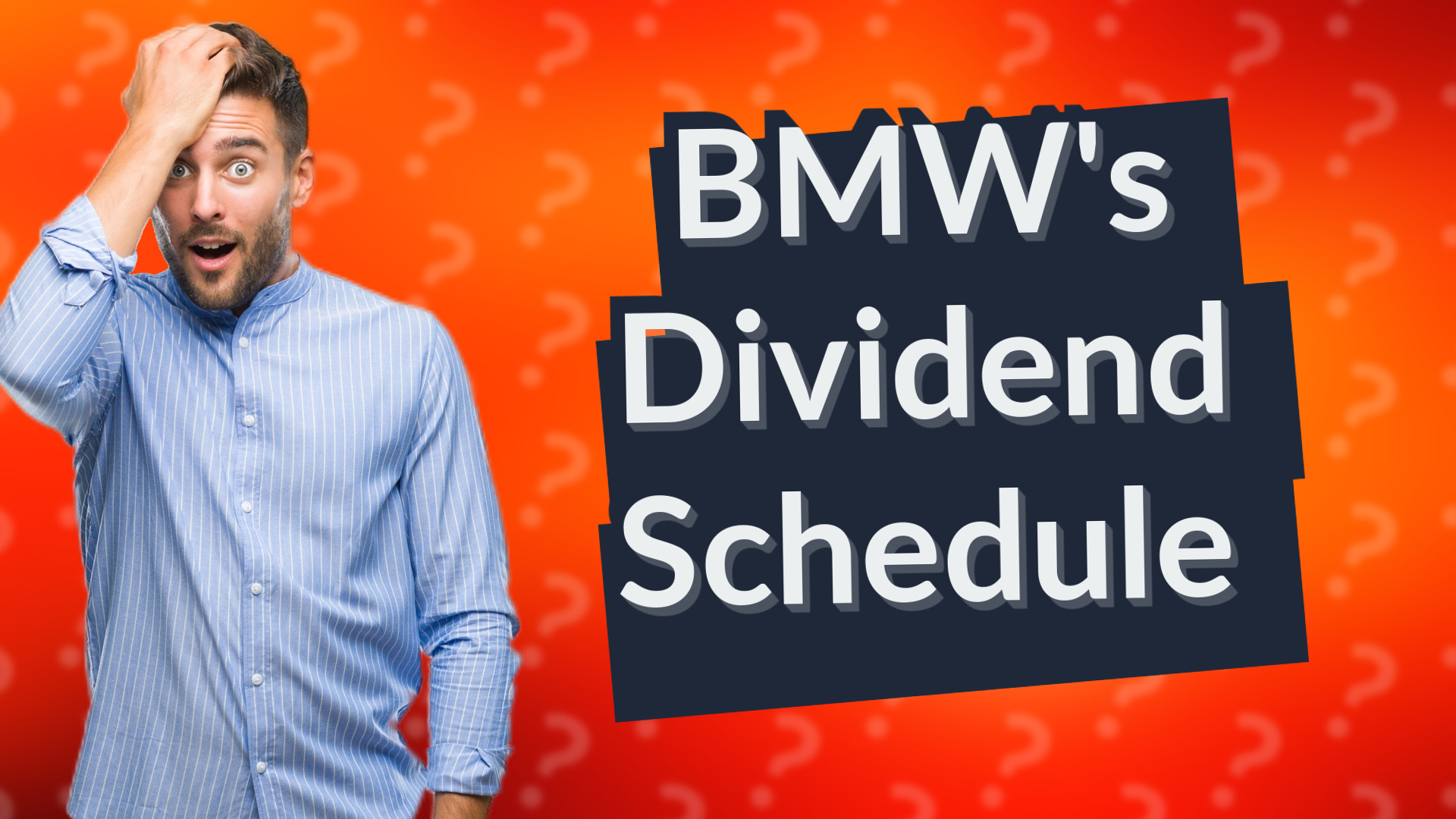 BMW's Dividend Schedule