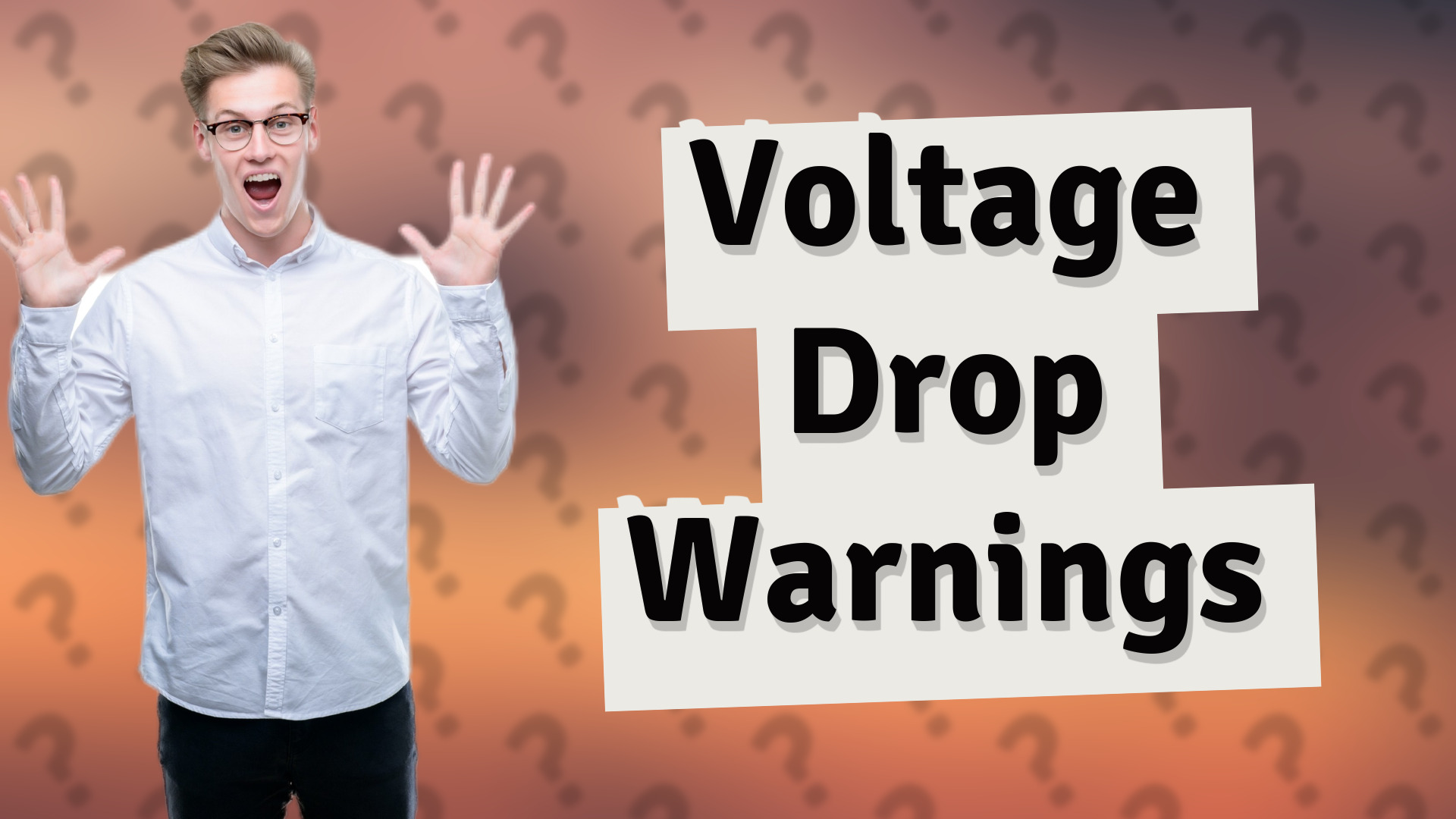 Voltage Drop Warnings
