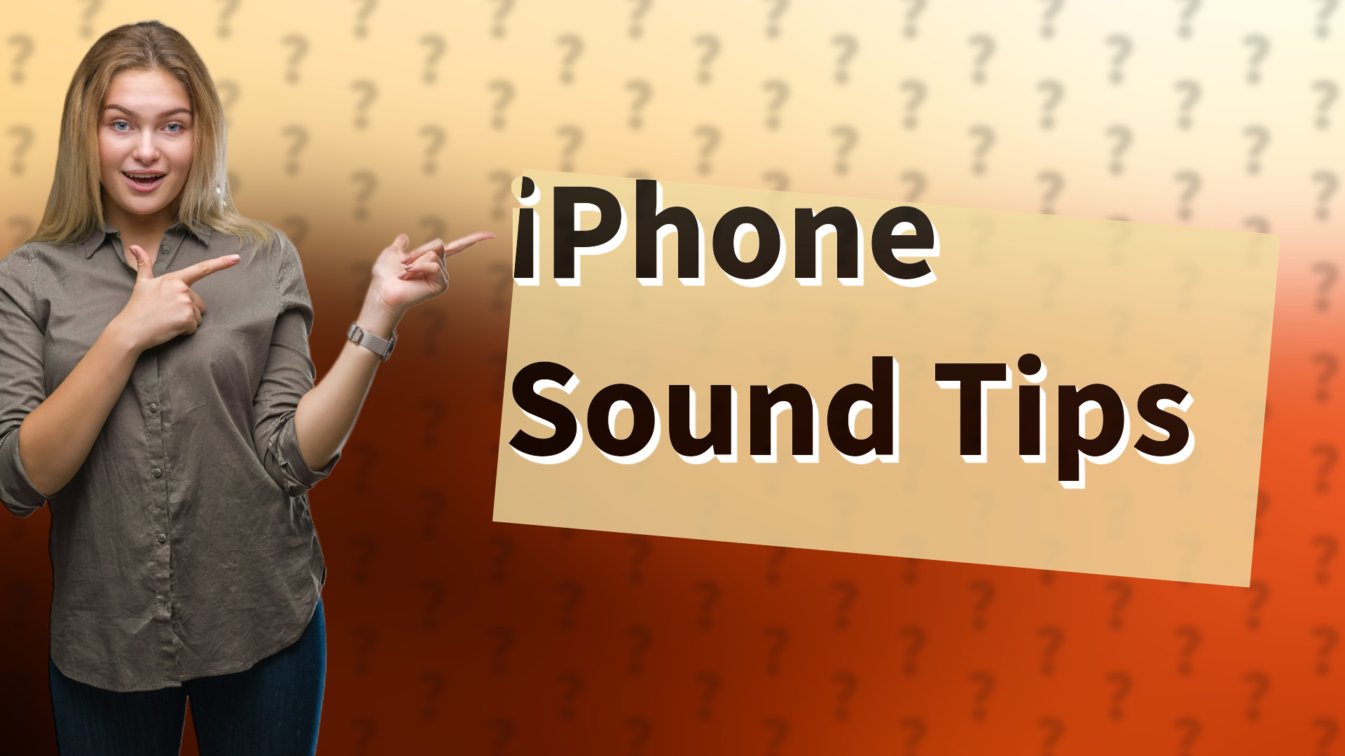 iPhone Sound Tips