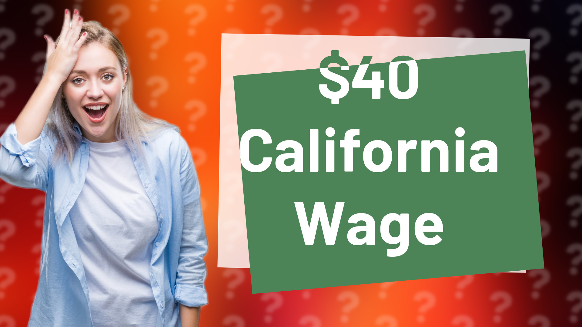 $40 California Wage