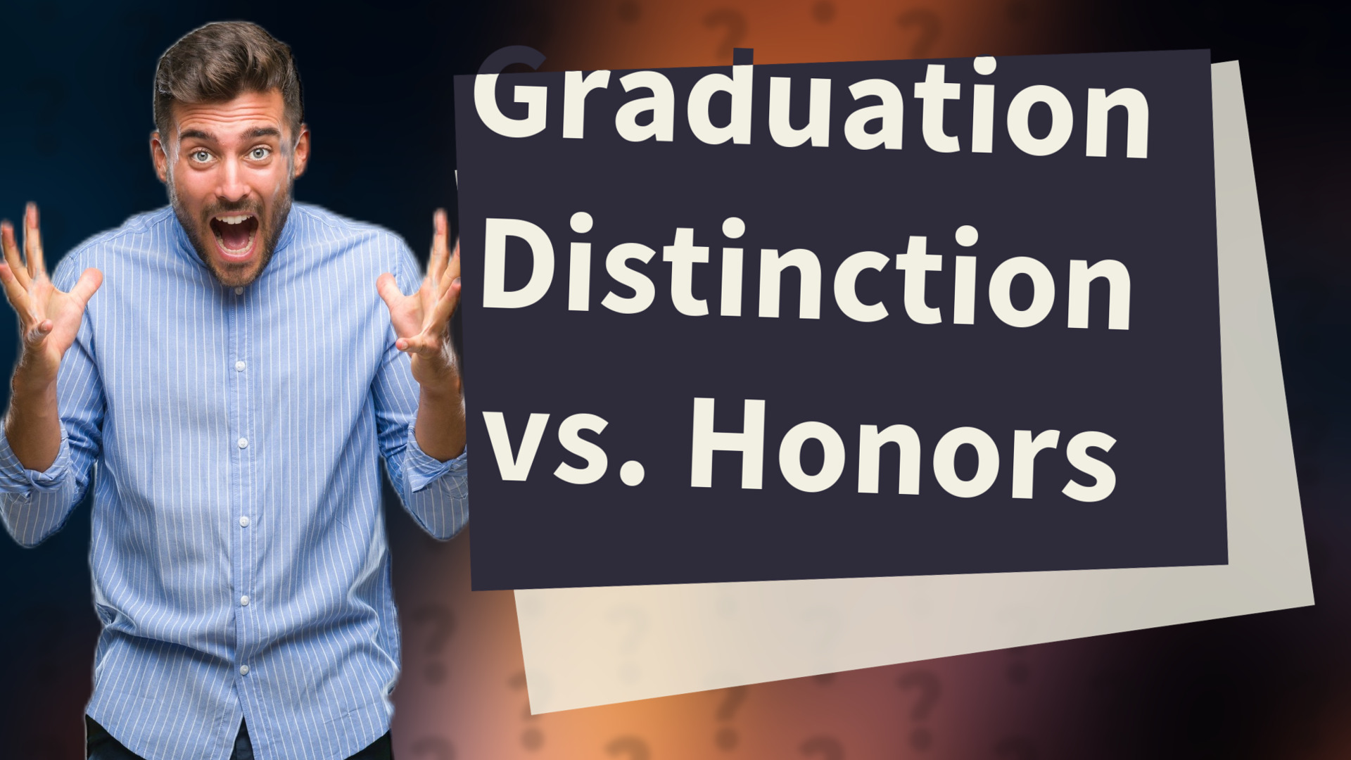 Graduation Distinction vs. Honors