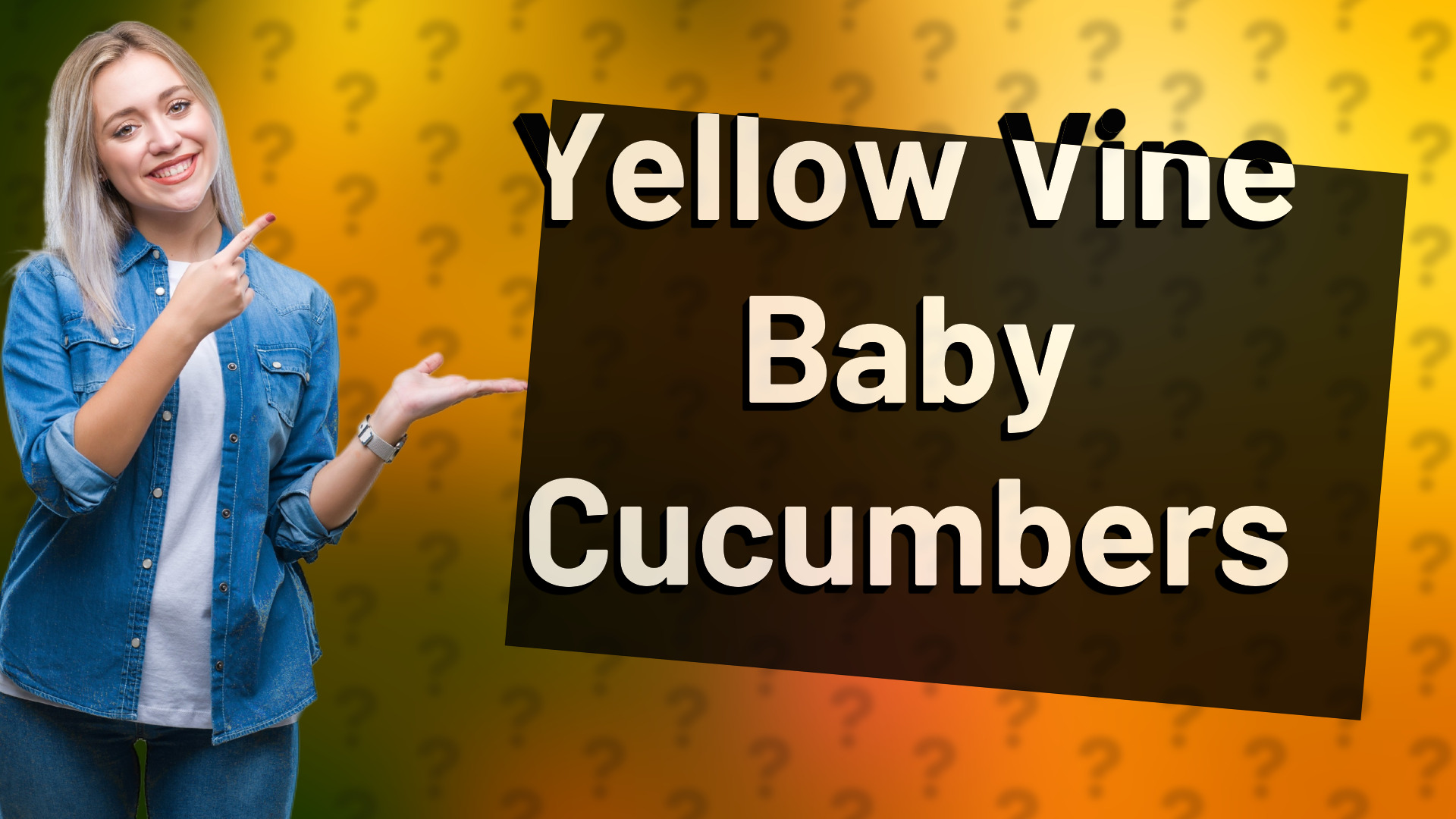 Yellow Vine Baby Cucumbers